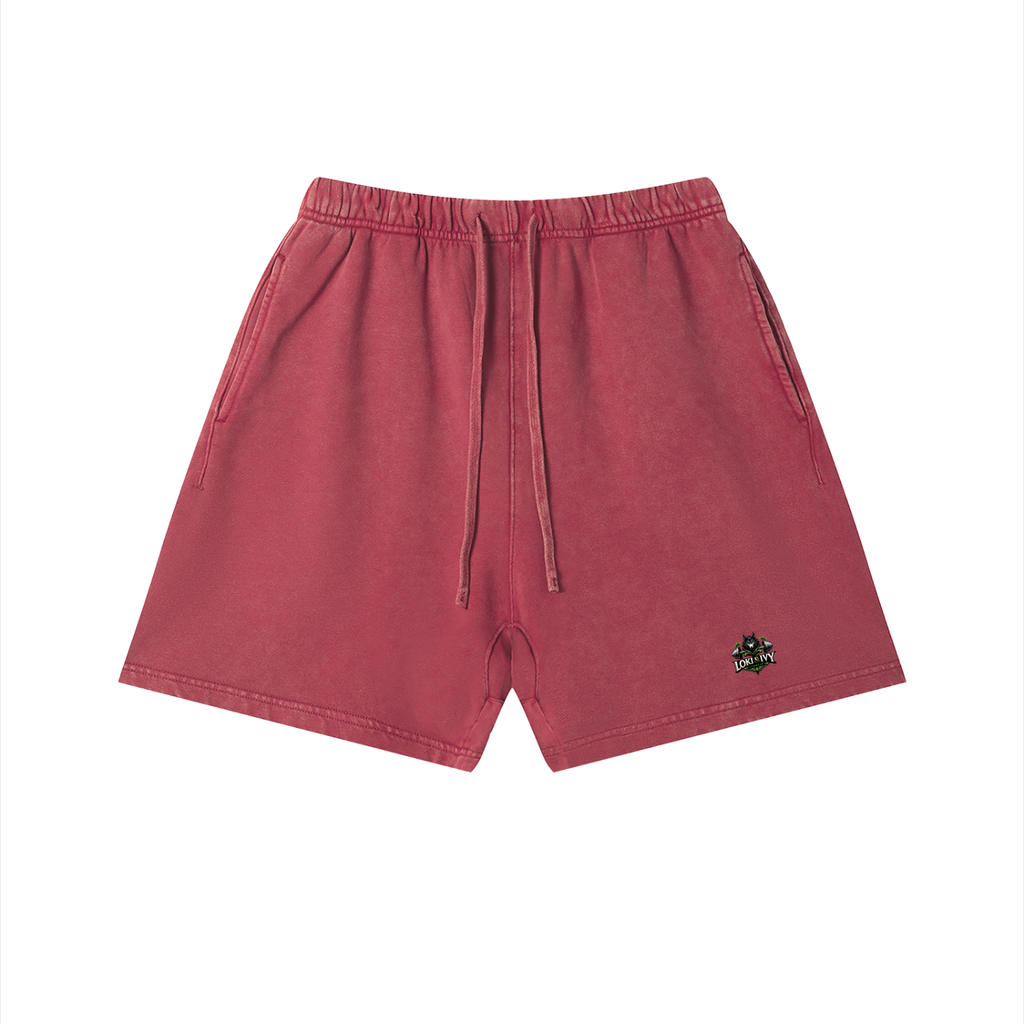 Loki & Ivy Unisex Vintage Wash Cotton Shorts