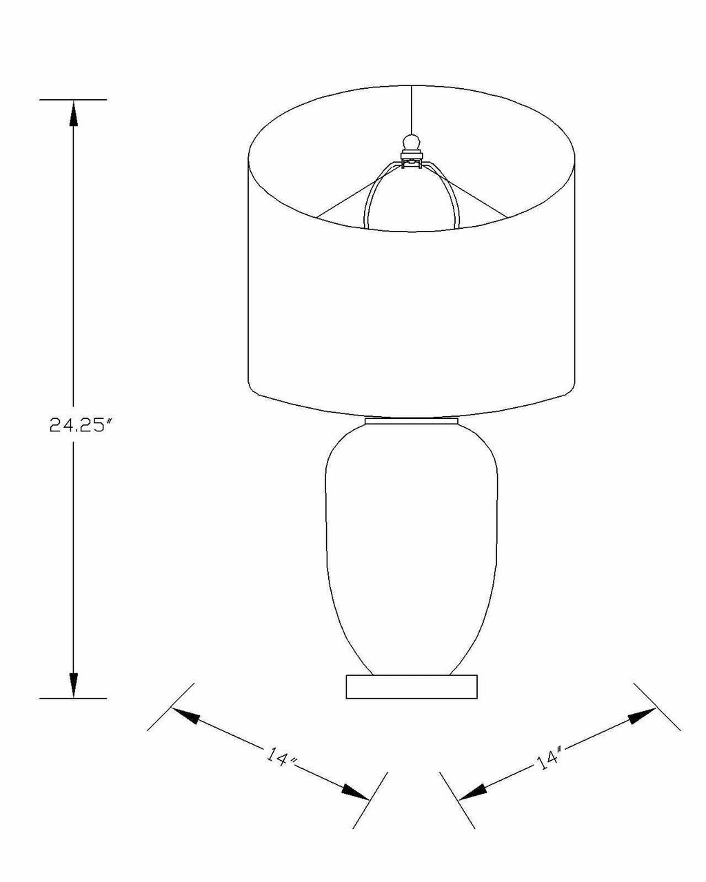 Cedar Table Lamp - Clearance