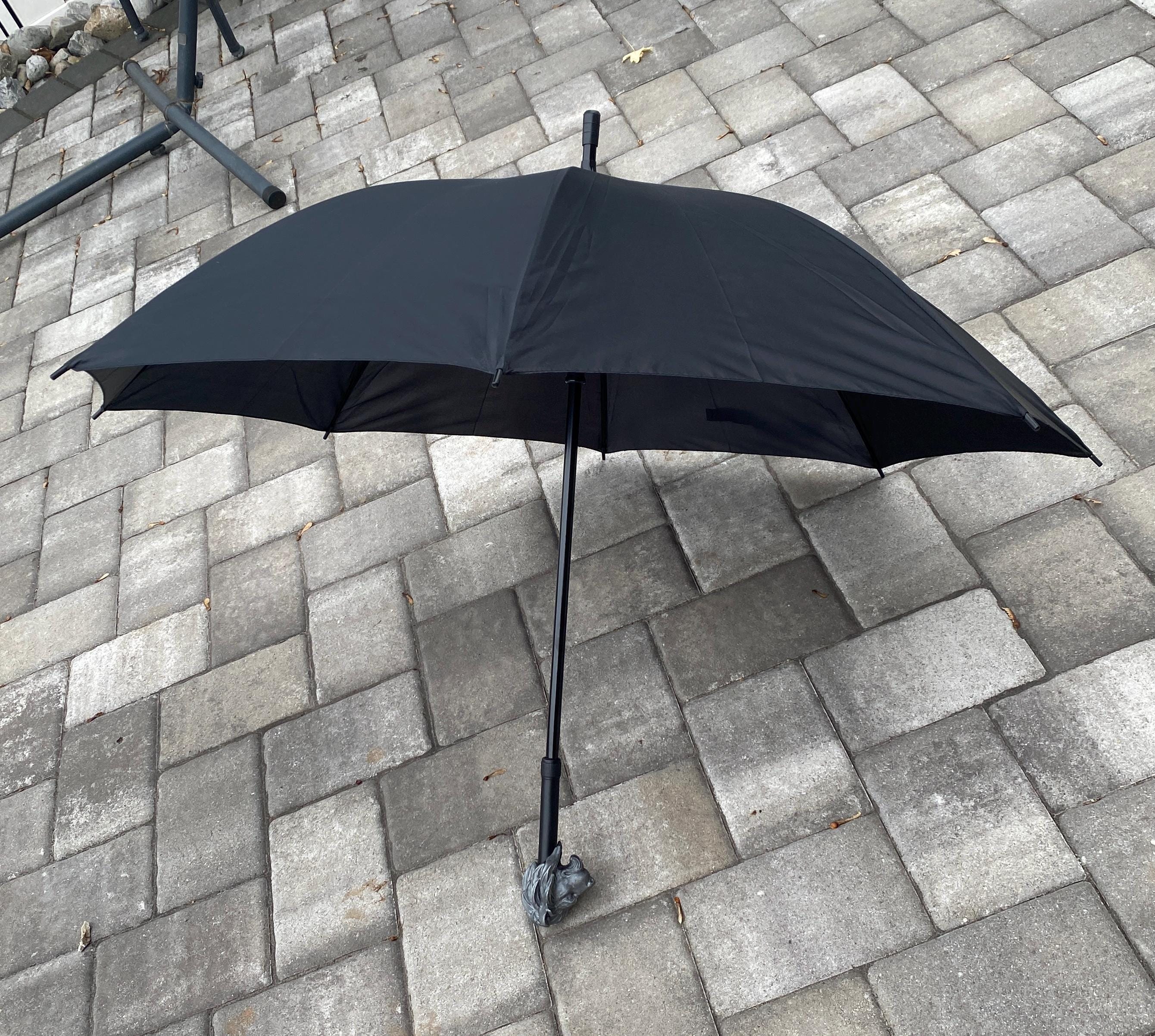 Lion Head Umbrella, Hand Sculpted Resin | Medieval Gothic Umbrella | Fantasy Cosplay Lion Umbrella Cane, Gothic Accessory