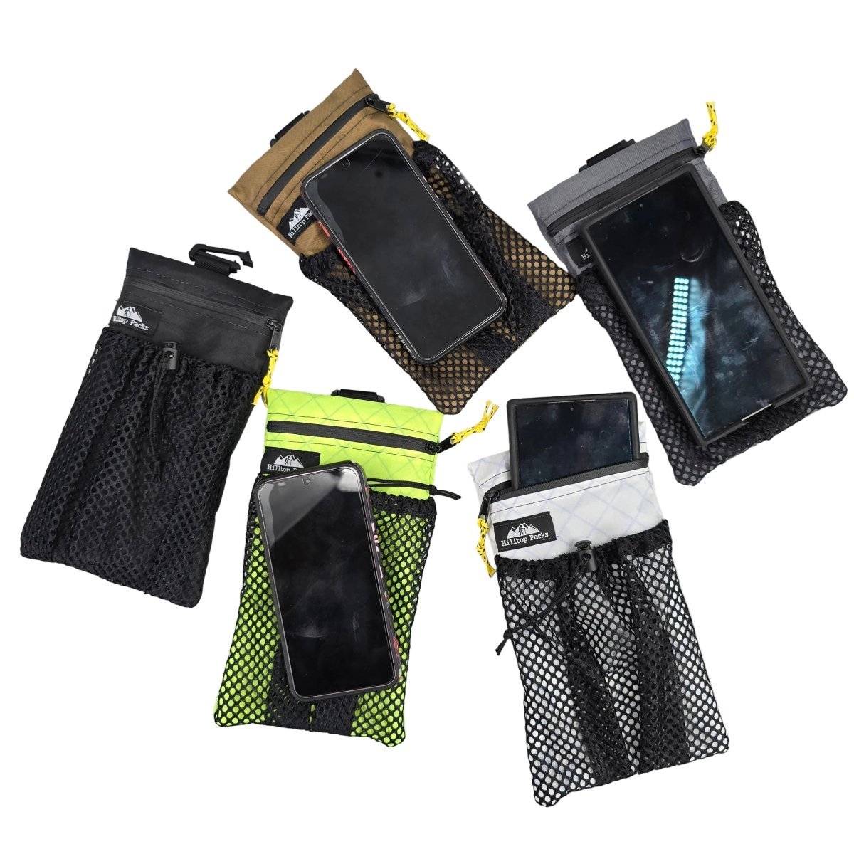 Cell Phone Pouch for Backpack Shoulder Strap (with Zipper)