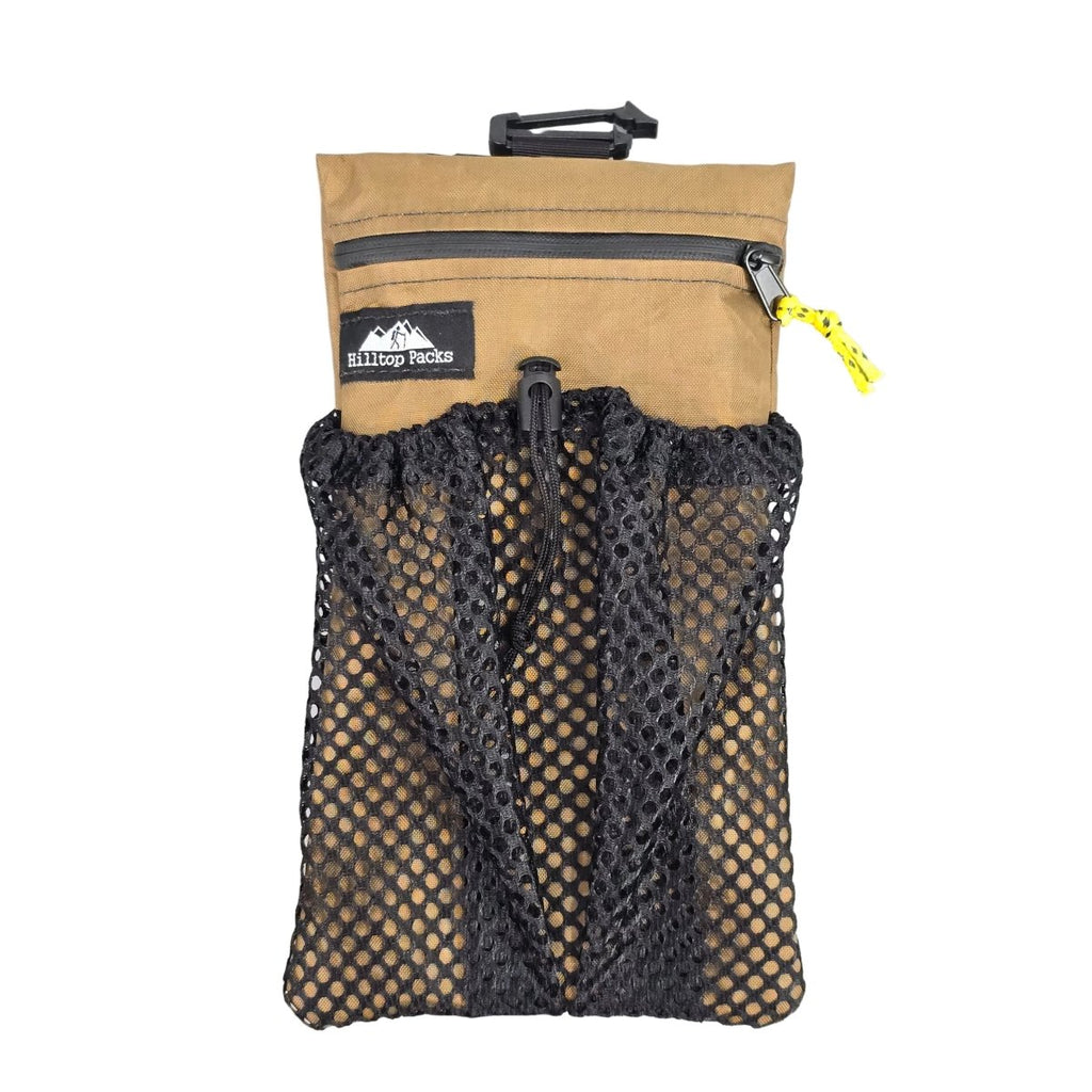 Cell Phone Pouch for Backpack Shoulder Strap (with Zipper)
