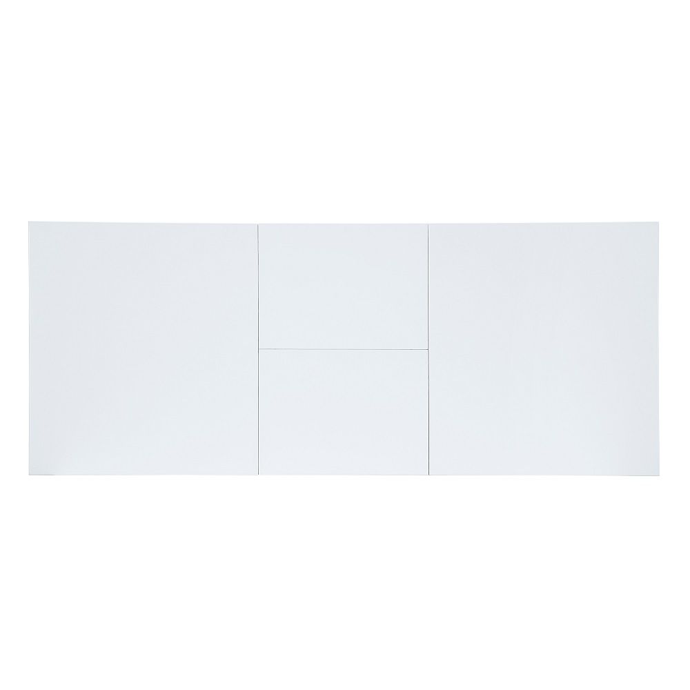 Gallegos - Dining Table With Leaf - White High Gloss