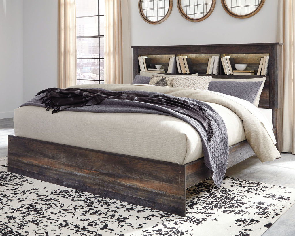 Drystan - Panel Bookcase Bed