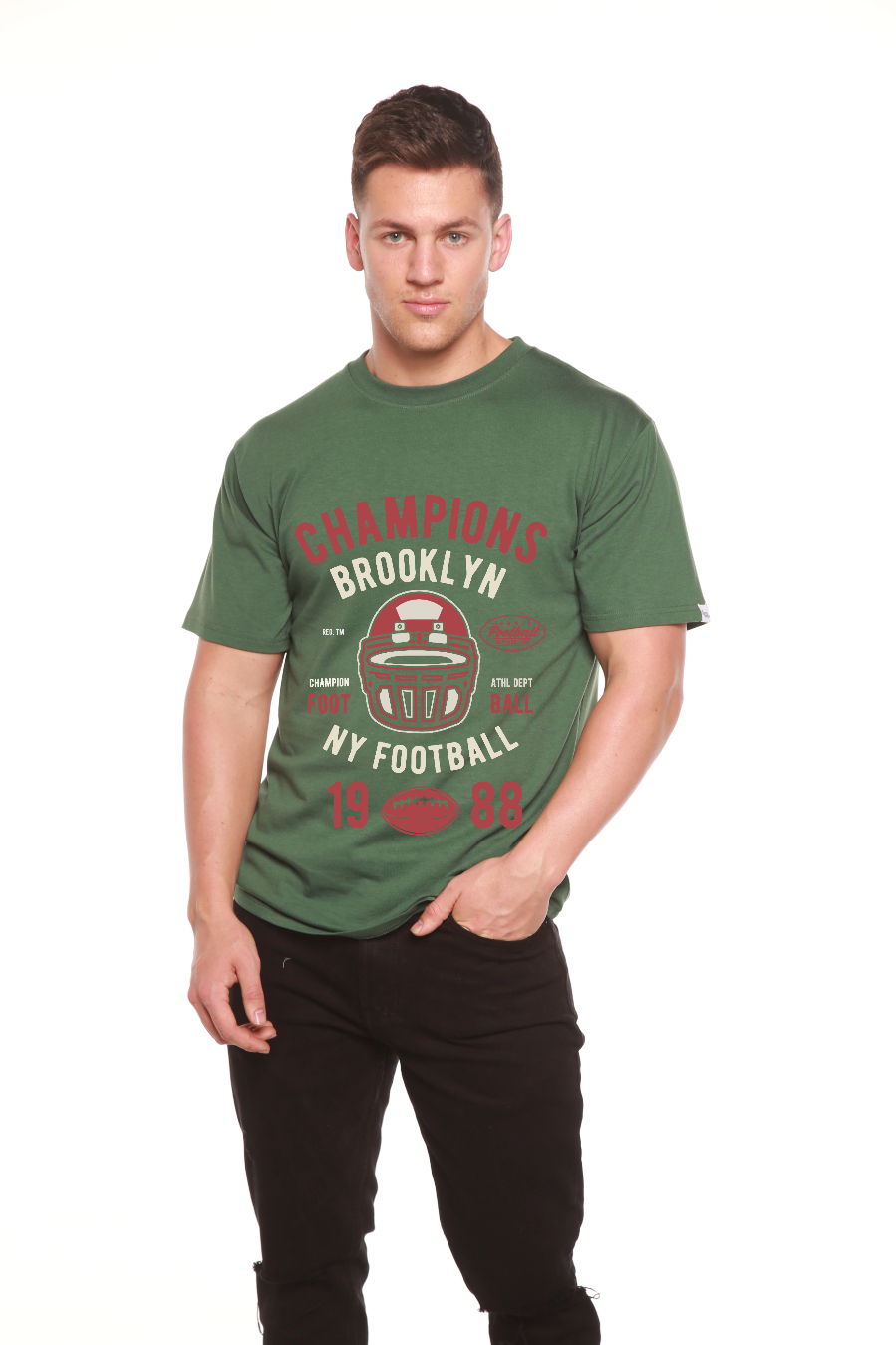 Champions Brooklyn Men's Bamboo Viscose/Organic Cotton Short Sleeve Graphic T-Shirt