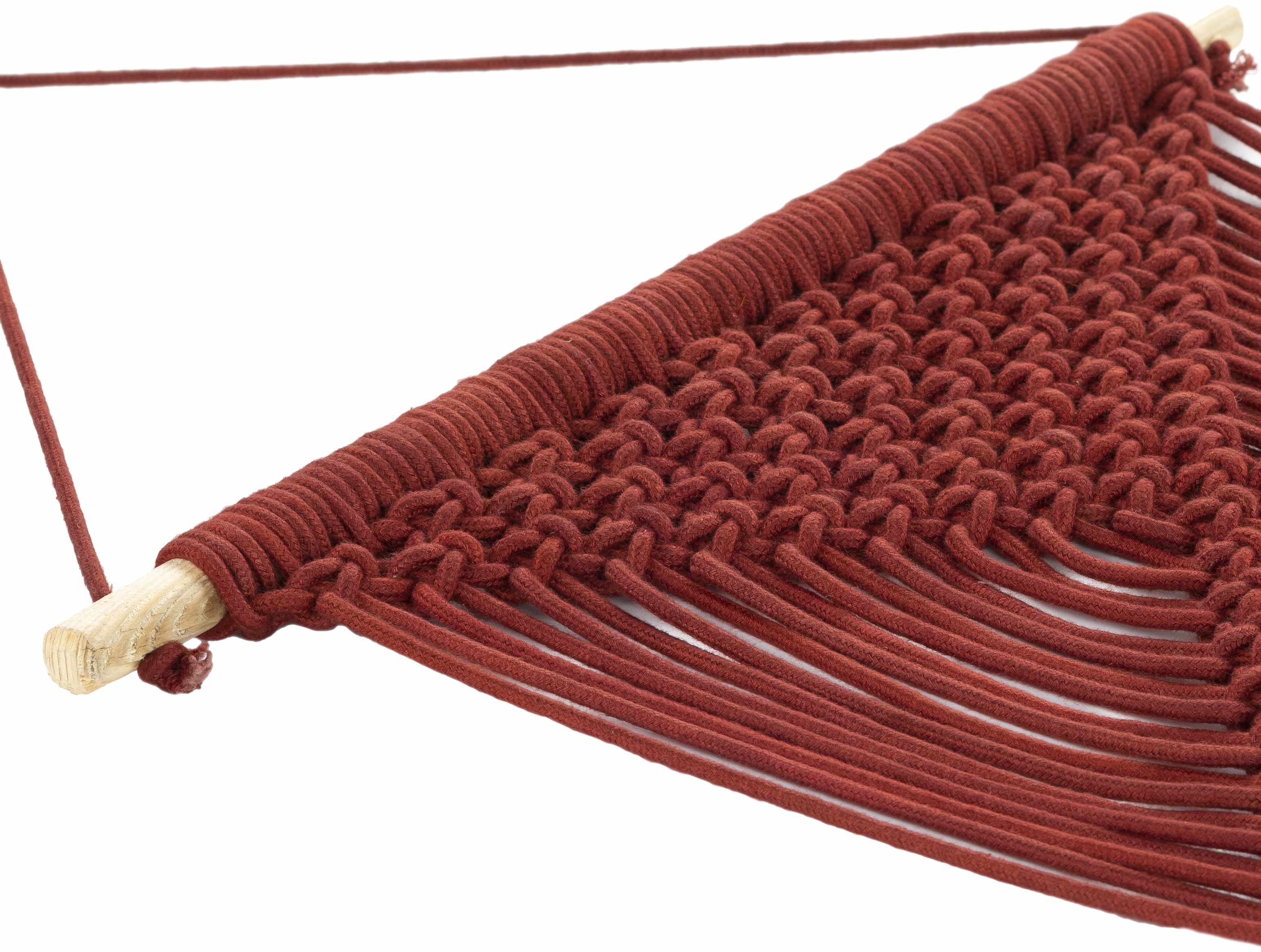 Columbio Rust Macramé Wall Hanging Decor - Clearance