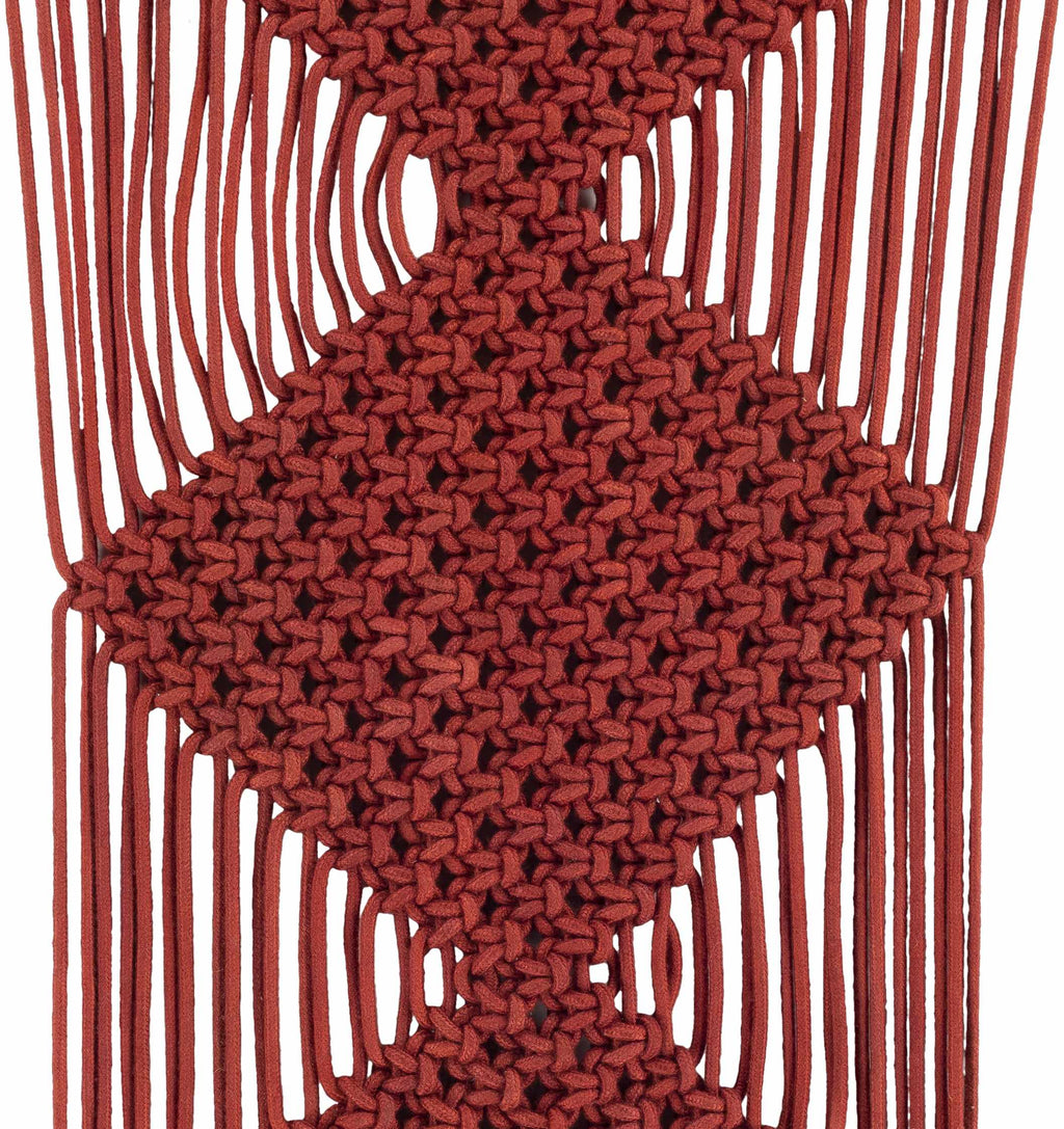 Columbio Rust Macramé Wall Hanging Decor - Clearance