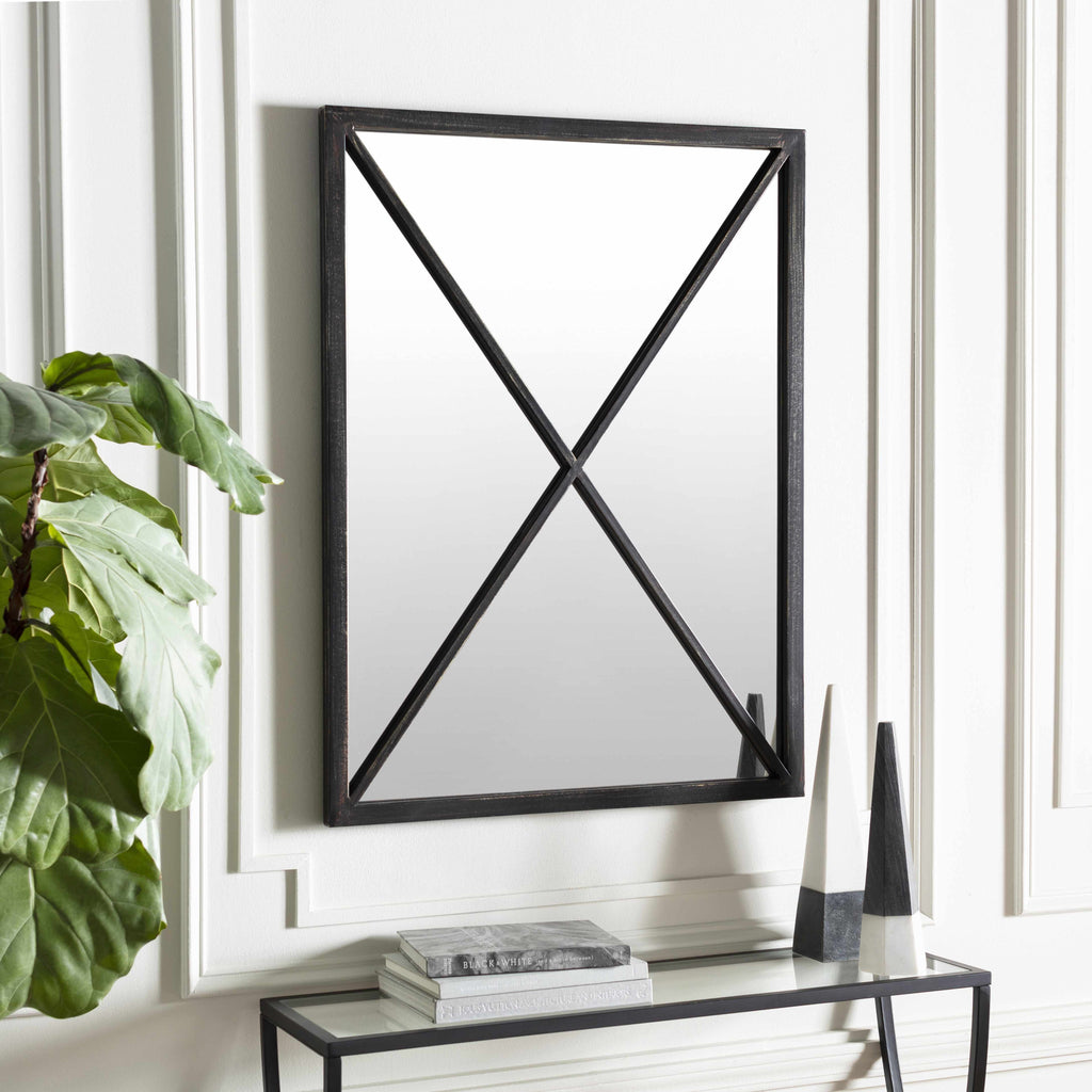 Candon Black Framed Mirror - Clearance