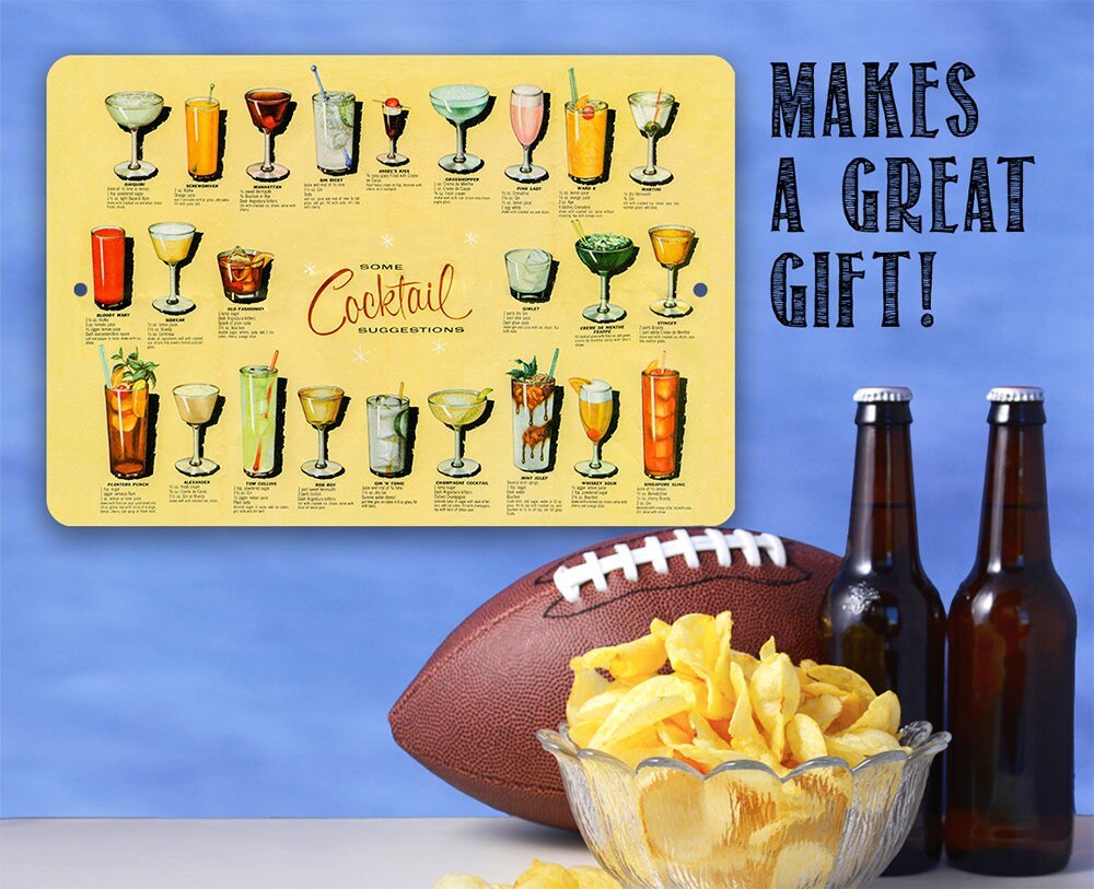 Cocktail Suggestions - Metal Sign