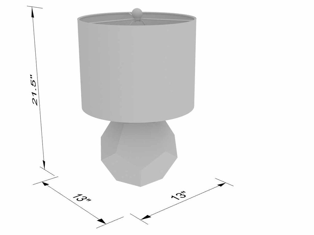 Coleford Gold Geometric Table Lamp - Clearance