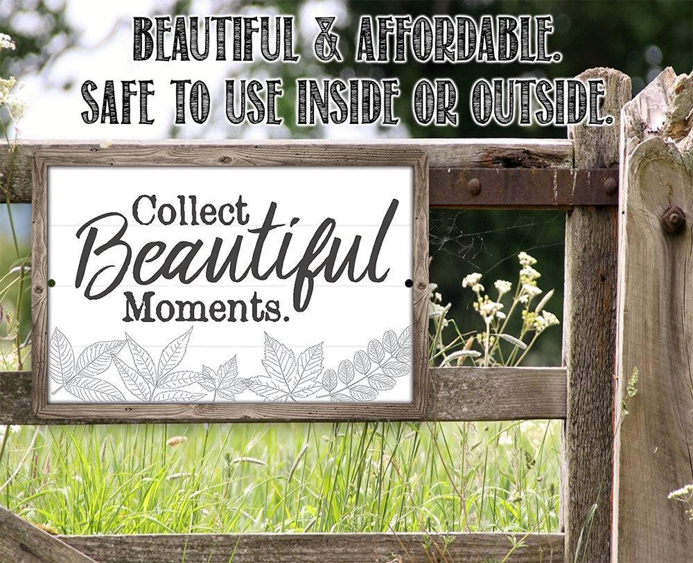 Collect Beautiful Moments - Metal Sign