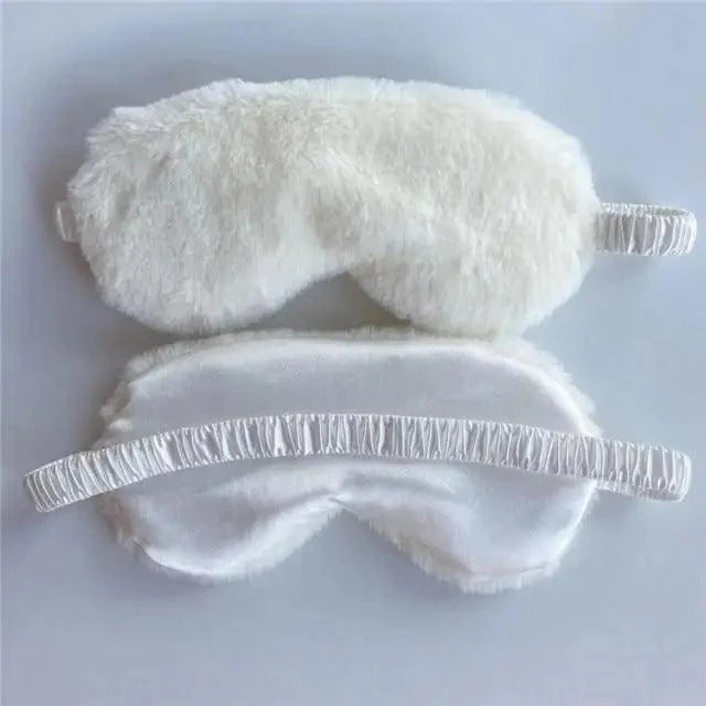 Comfortable Soft Plush Sleep Eye Mask Sleeping Masks Night Eyeshade Women Traveling Eye Patch Cute Design Cozy Fluffy Eye Mask
