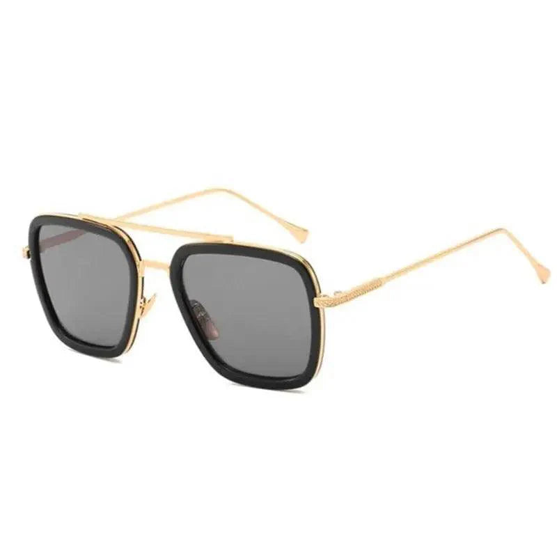 Cool Glasses Modern  Elegant Cosplay Vintage Retro  Sunglasses Vintage Aviator Square Sunglasses for Men Gold Frame Retro  Classic Sunglasses