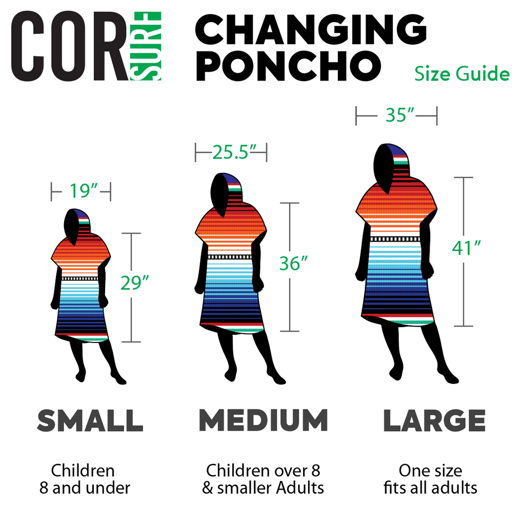 Changing Towel Poncho (Kailua) Medium Size
