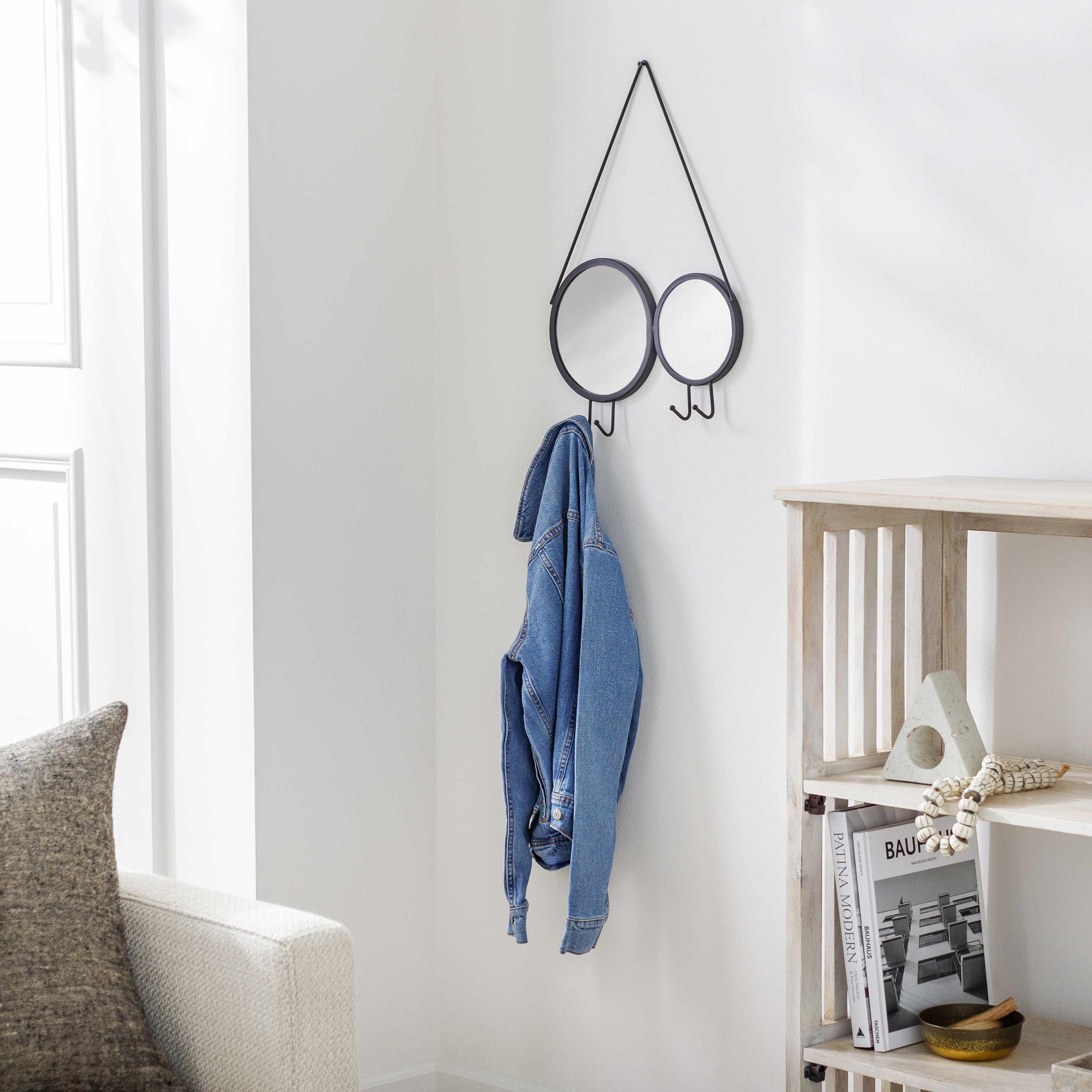 Cotmon Black Iron Frame Mirror - Clearance