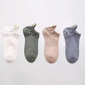 Cute Heart Design 4 Pairs Socks For Women Fashion Spring Cotton Modern Girls Casual Outdoor Socks For Women