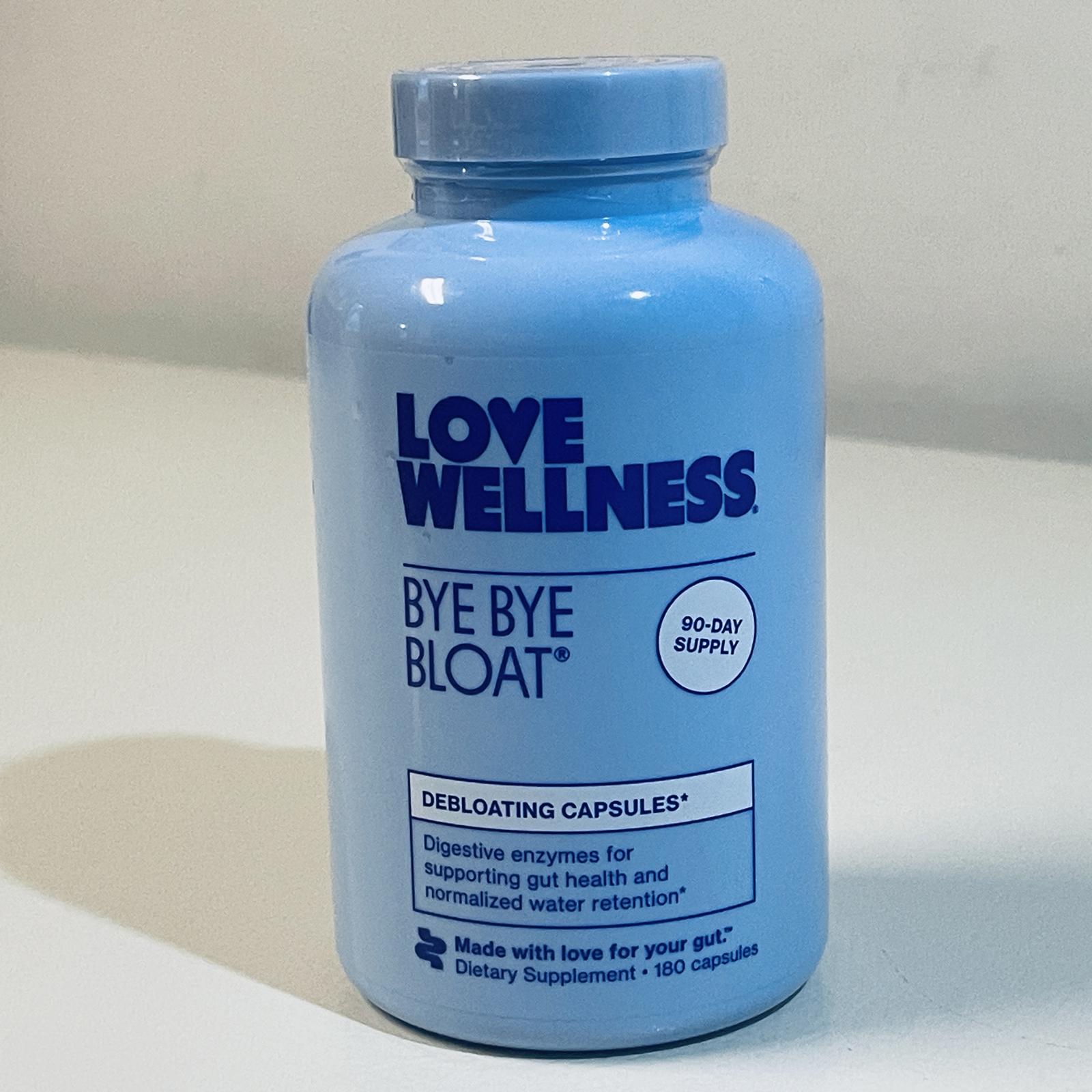Love Wellness Bye Bye Bloat Debloating 180 Capsules EXP 10/2026