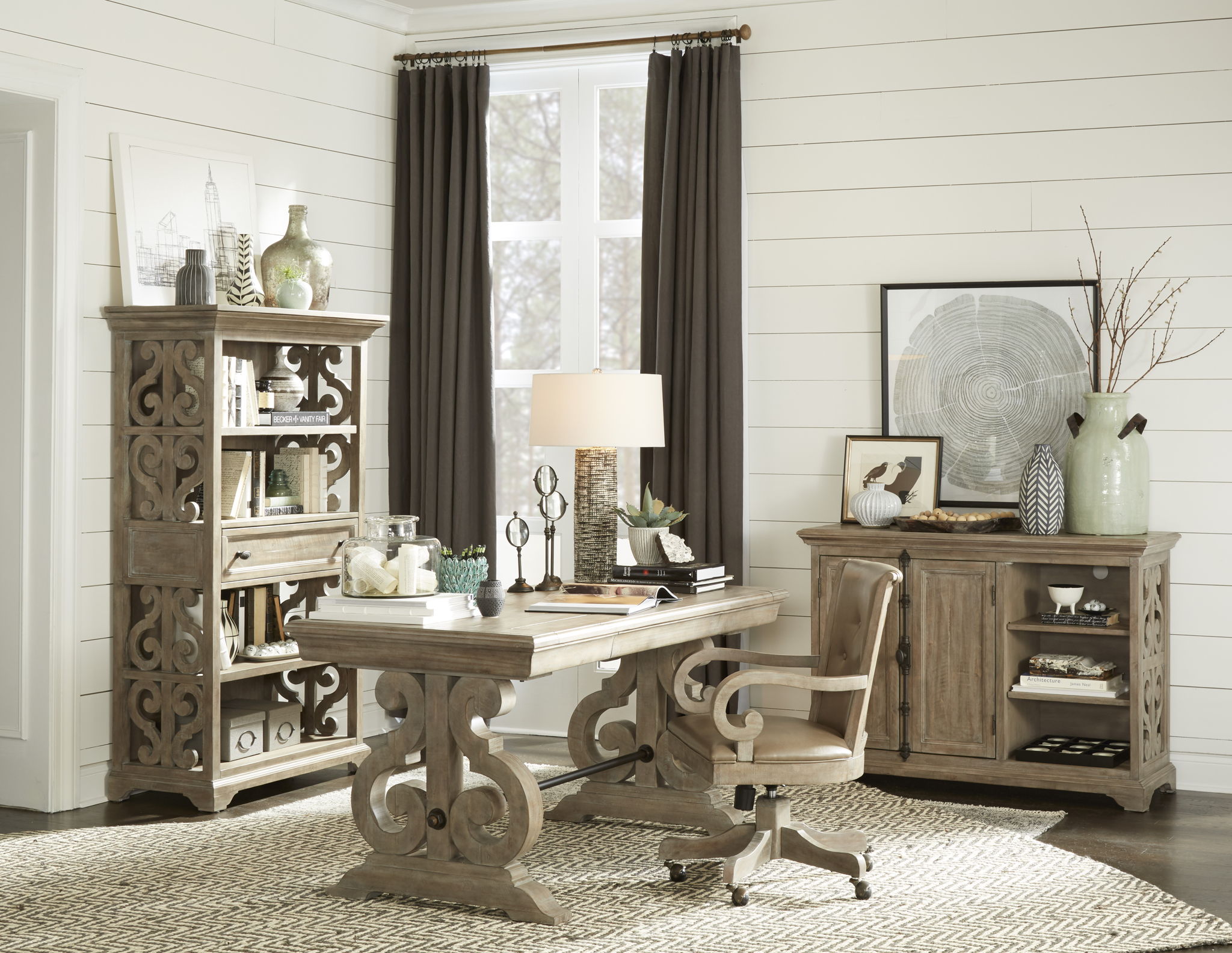 Tinley Park - Writing Desk - Dove Tail Gray