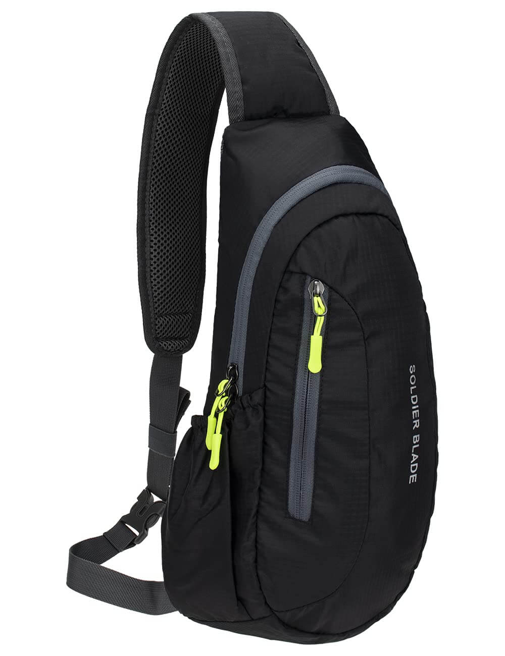 Black Crossbody Sling Bag – Lightweight Chest Pack for Men & Women