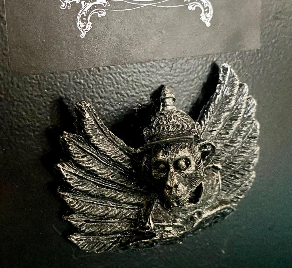 Flying Monkey Magnet, Hand Painted Resin Sculpture | Mythic Fantasy Decor | Winged Monkey Wizard of Oz Magnet for Fantasy and Gothic Decor