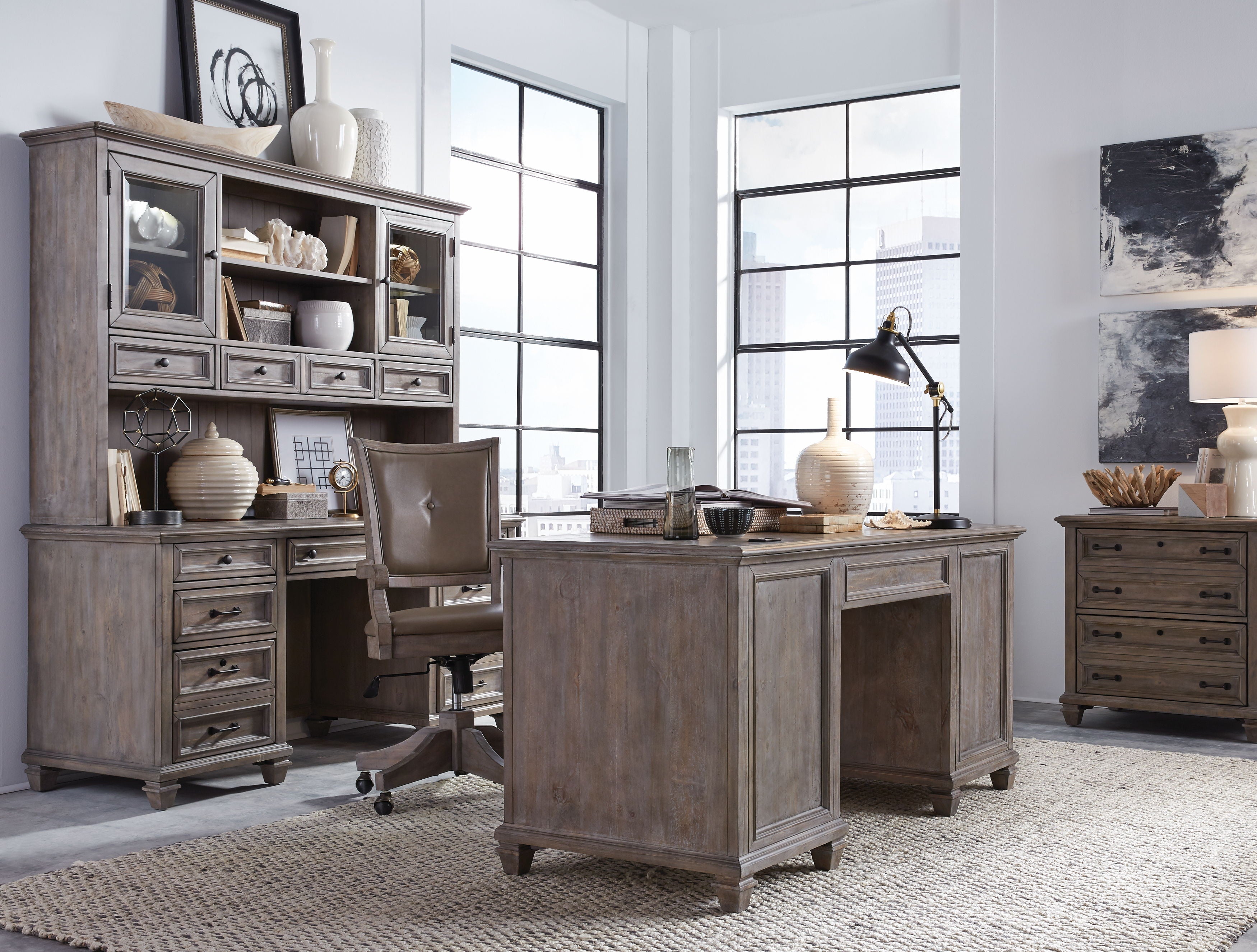 Lancaster - Executive Desk - Dove Tail Gray