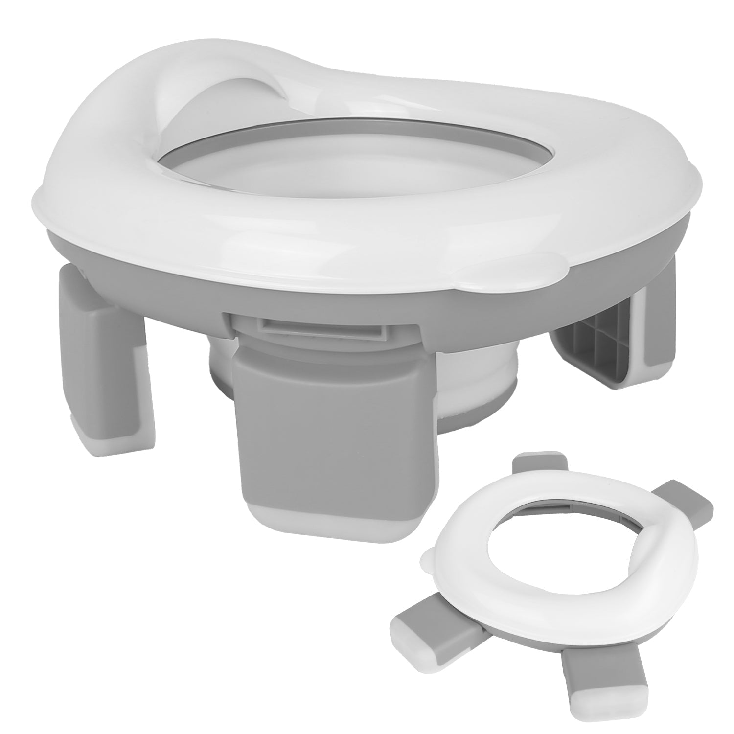 Portable Toddler Potty Toilet Foldable Potty Training Seat Cover with Splash Guard Include Storage Bag 20Psc Potty Bags Baby Toilet Trainer for Indoor