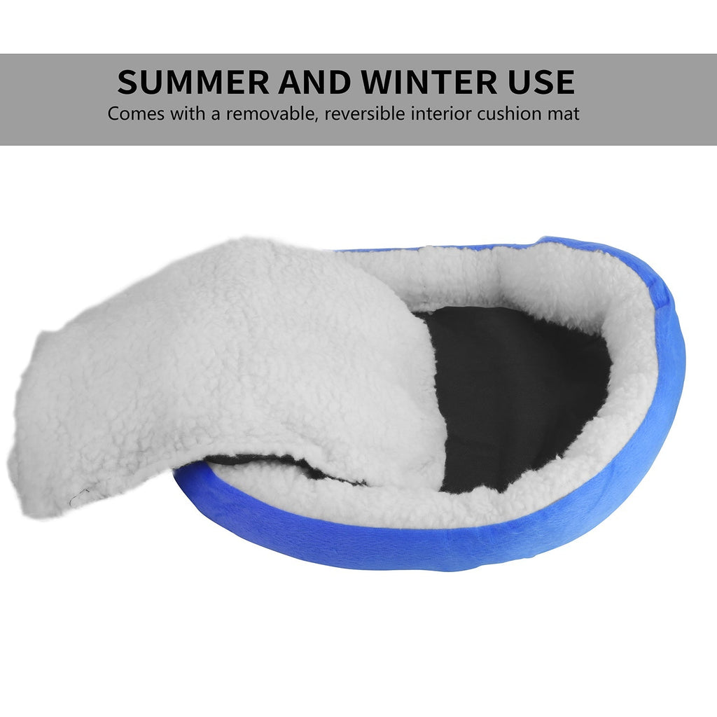 Pet Dog Bed Soft Warm Fleece Puppy Cat Bed Dog Cozy Nest Sofa Bed Cushion For S/M Dog