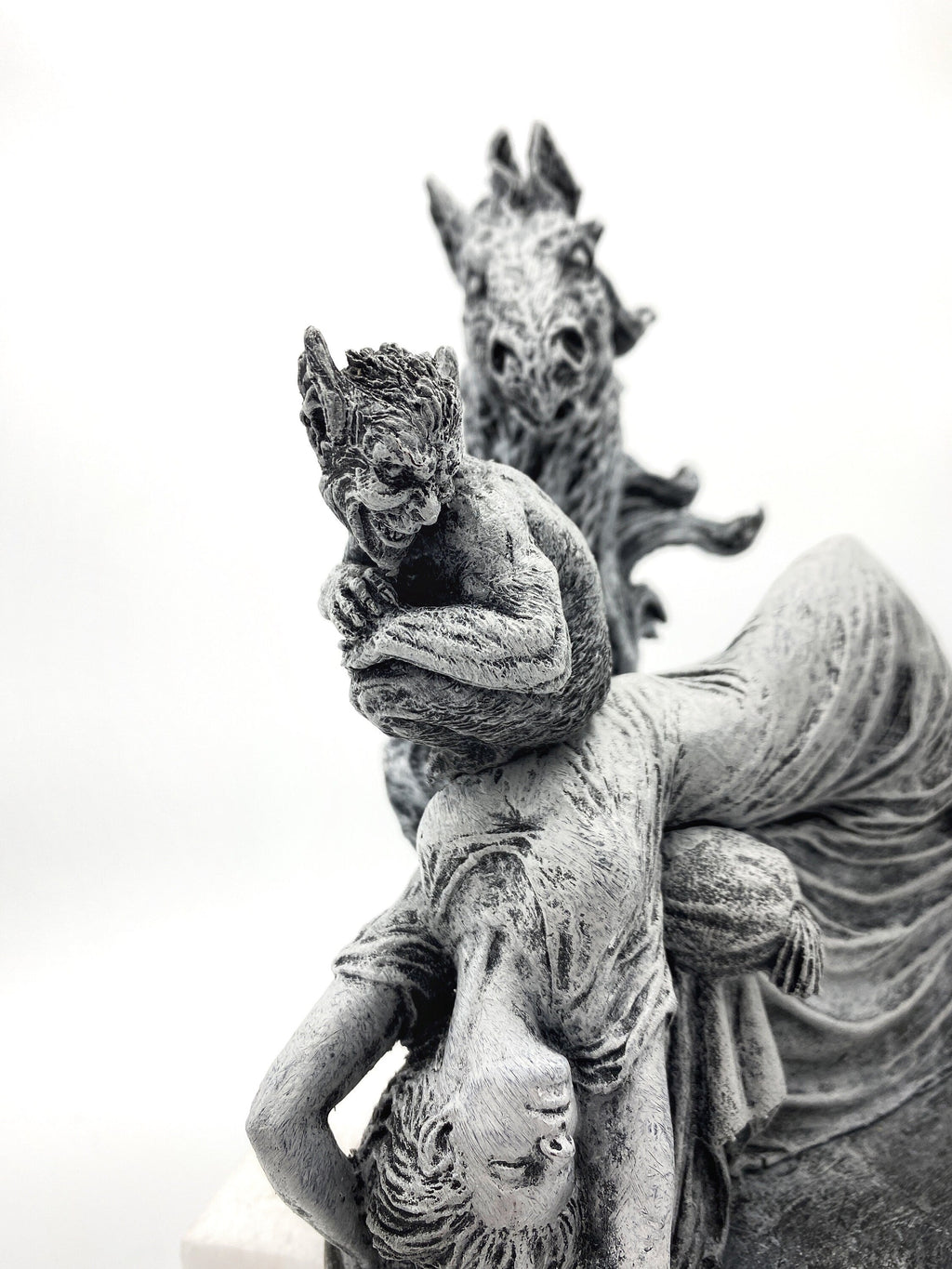 Statue of Henry Fuseli's "The Nightmare”,  Hand Painted Resin Sculpture | Victorian Gothic Figurine | Gothic Decor Dark Fantasy Gift