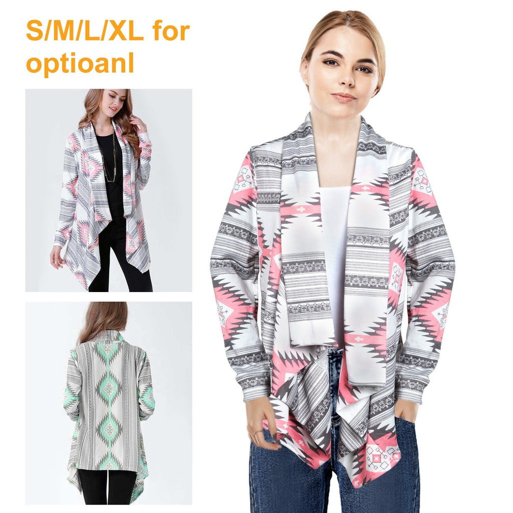 Women's Open Front Long Sleeve Cardigan – Lightweight & Breathable