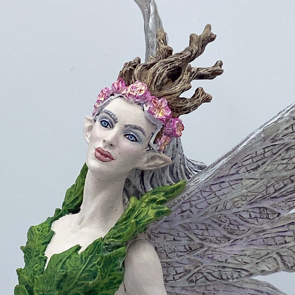 Titania, Queen of the Fairies Statue, Hand Painted Resin Sculpture | Mythic Elven Queen Figurine | Fairy Tale Character, Fantasy Art Decor