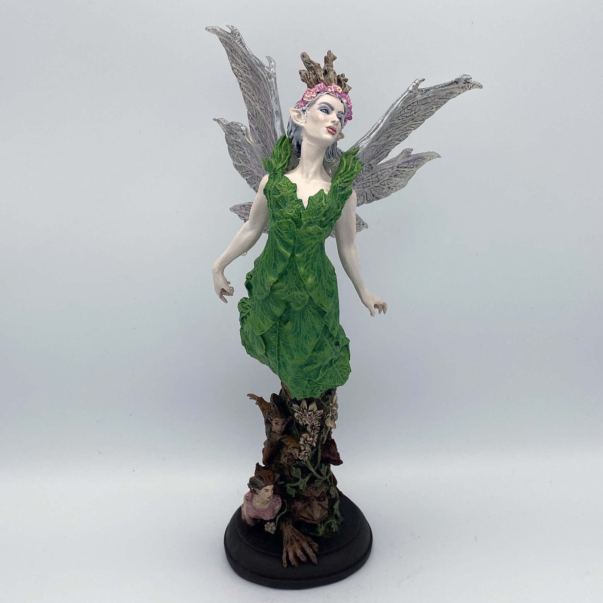 Titania, Queen of the Fairies Statue, Hand Painted Resin Sculpture | Mythic Elven Queen Figurine | Fairy Tale Character, Fantasy Art Decor