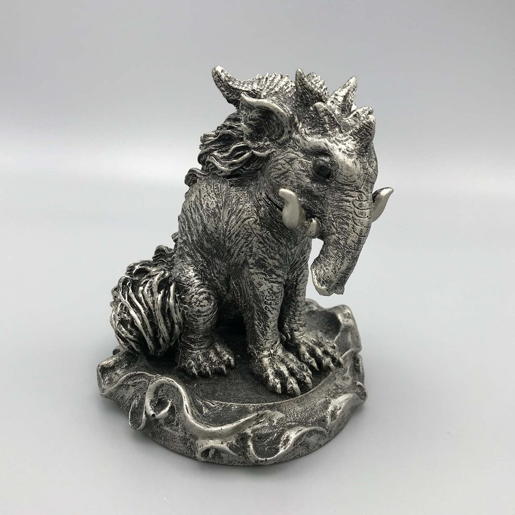 Baku, the Dream Guardian Statue, Hand Painted Resin Sculpture | Mythical Creature Figurine | Unique Japanese Baku Figurine. Fantasy Art Gift