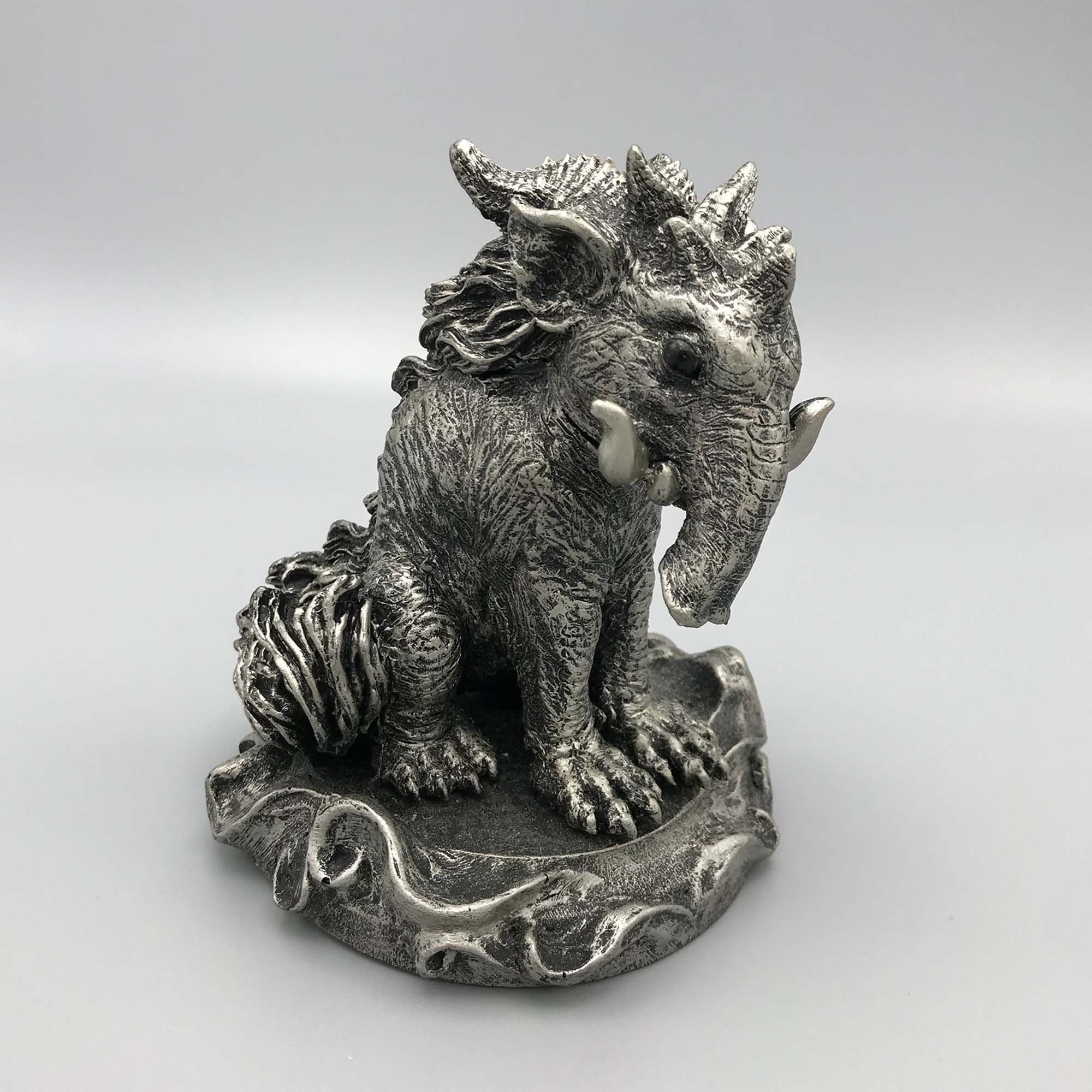 Baku, the Dream Guardian Statue, Hand Painted Resin Sculpture | Mythical Creature Figurine | Unique Japanese Baku Figurine. Fantasy Art Gift