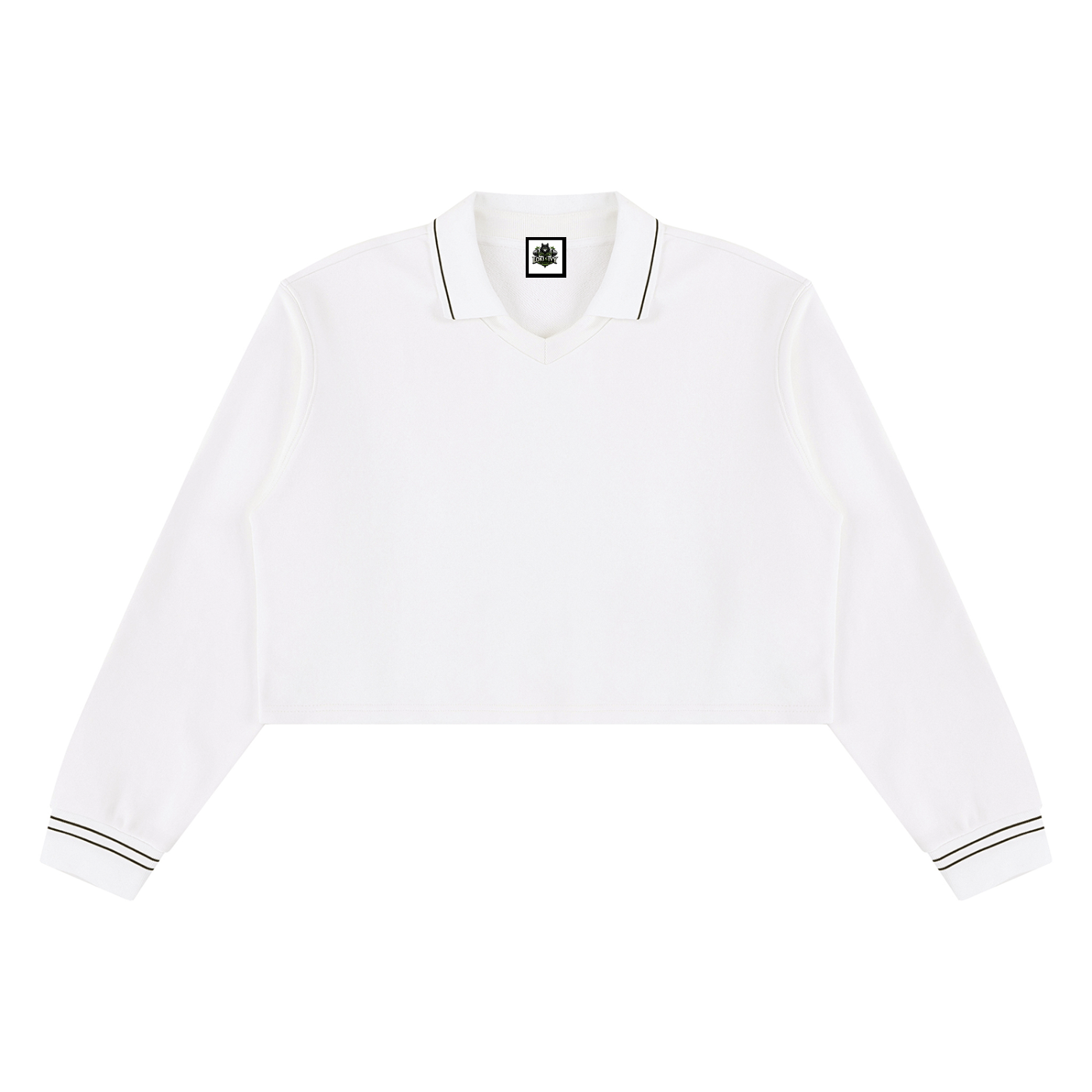 Loki & Ivy Women’s Crop Collared Sweatshirt