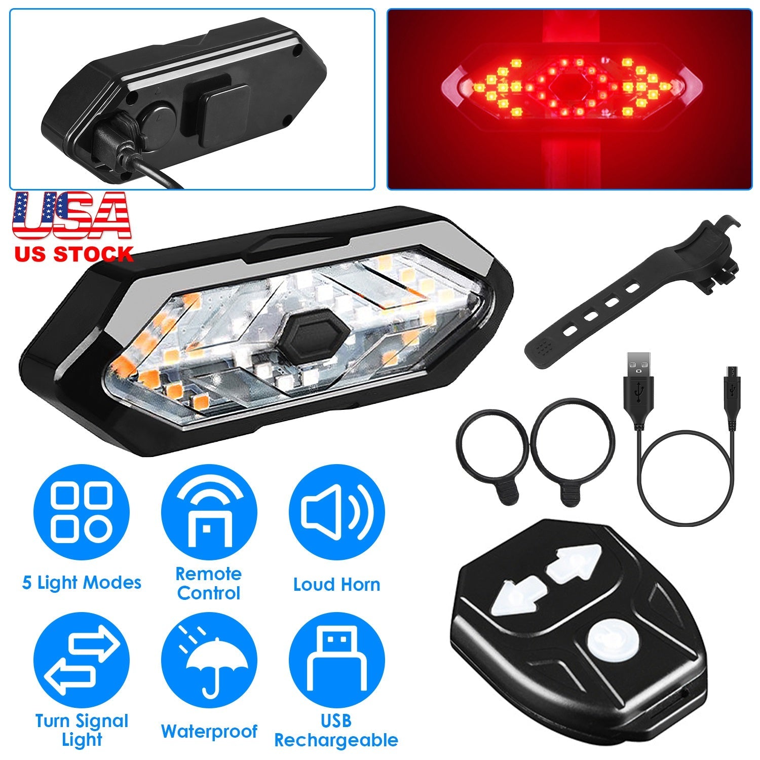 GBruno Smart Bike Tail Light
