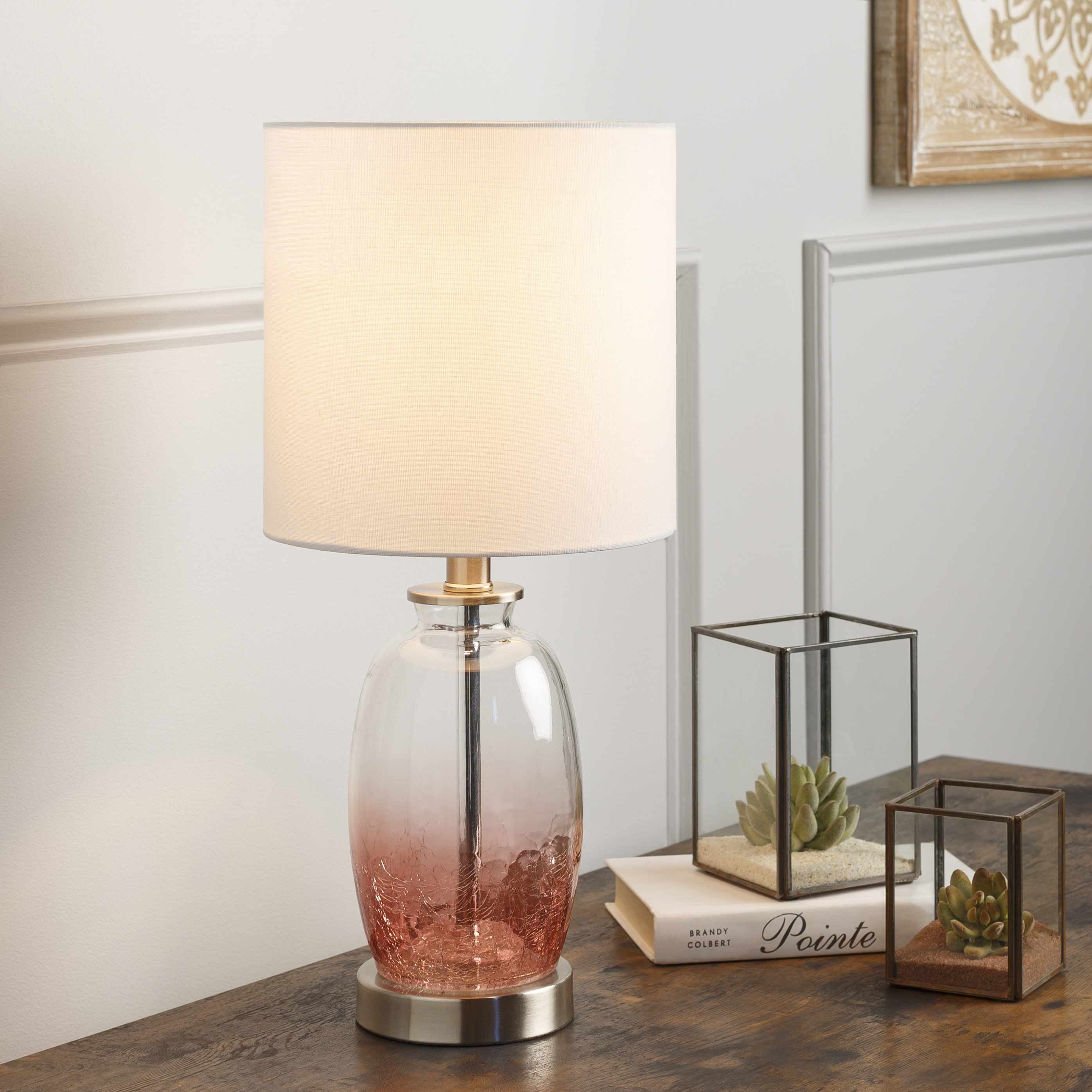 Dalvey Rustic Brown Cylindrical Table Lamp - Clearance
