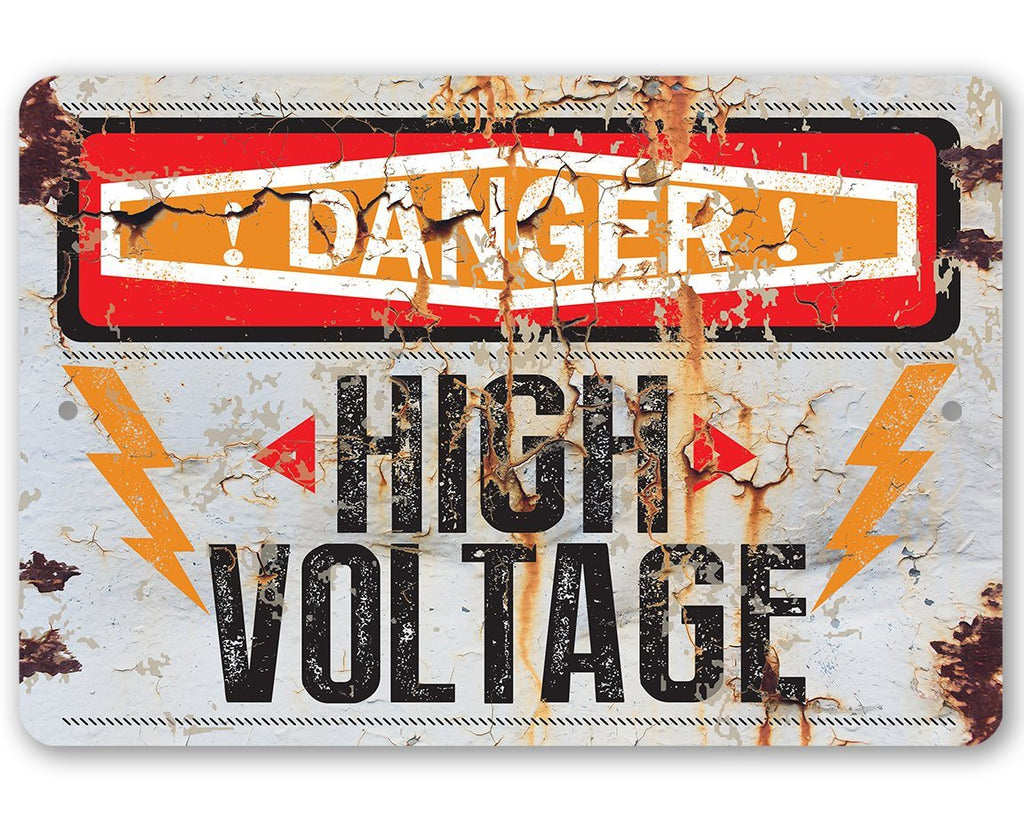 Danger High Voltage - Metal Sign