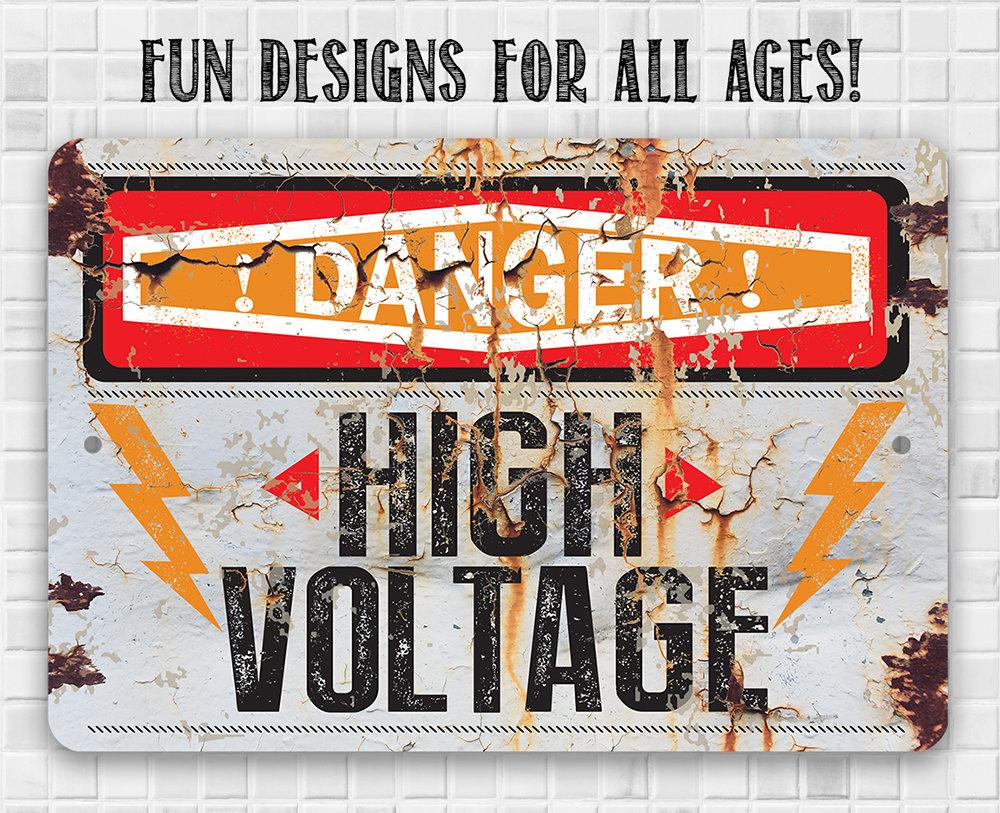 Danger High Voltage - Metal Sign