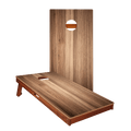 Dark Teak Silver Series Cornhole Boards