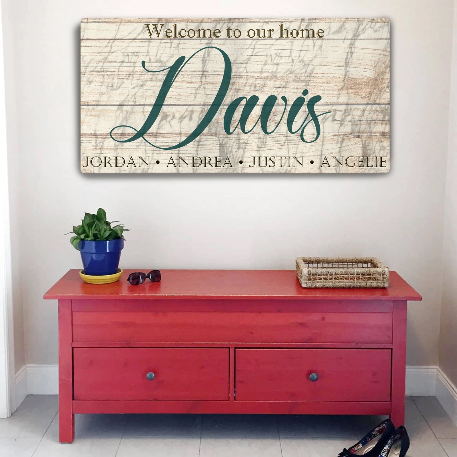 Welcome To Our Home Sign
