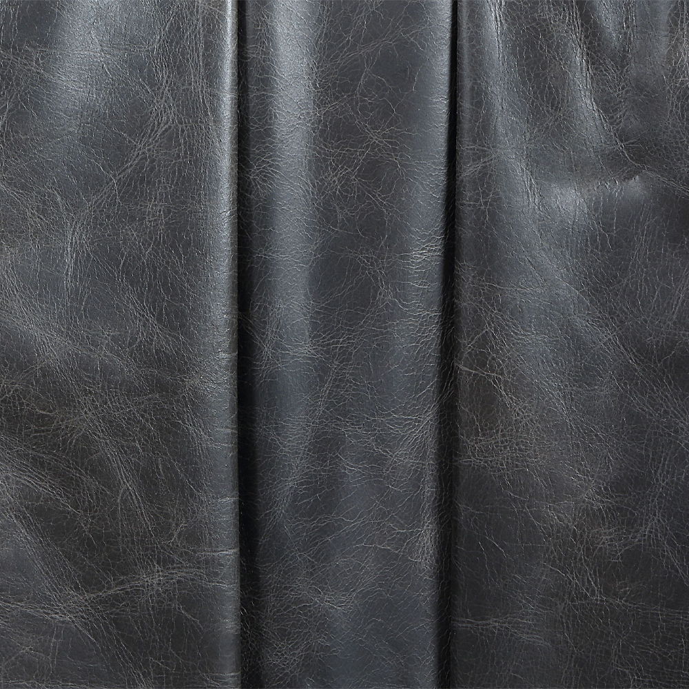 Piotr - Accent Chair With Swivel - Black Top Grain Leather