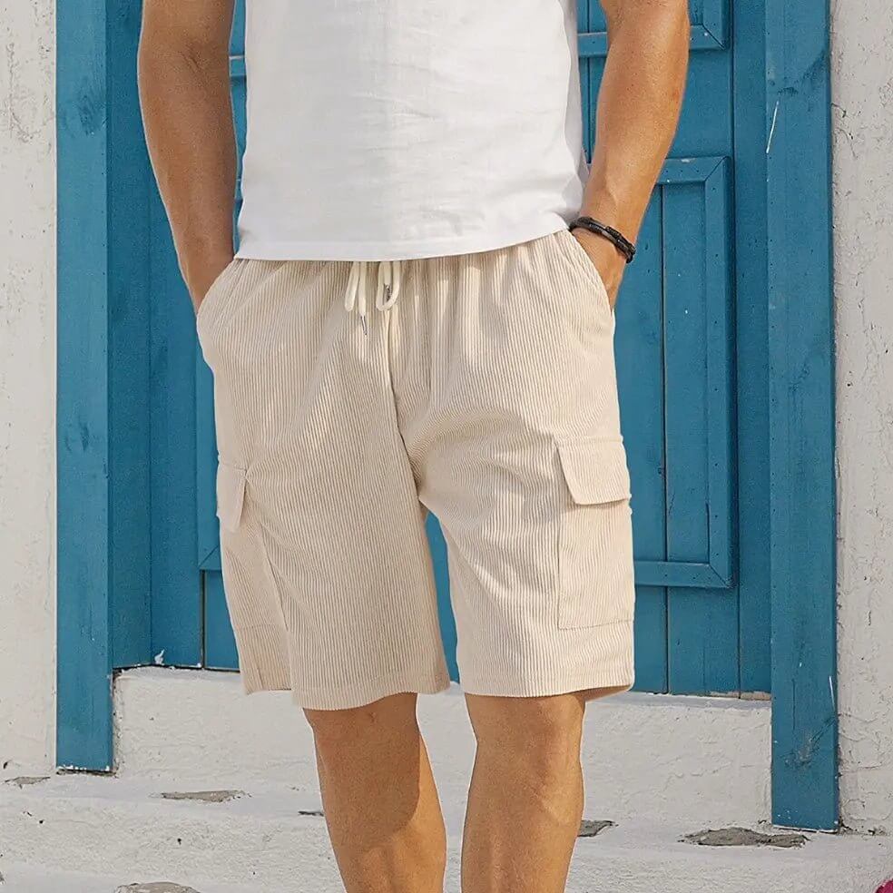 Men's Corduroy Multi-Pocket Shorts – Sports Casual Wear