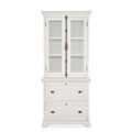 Bronwyn - Lateral File With Hutch - Alabaster