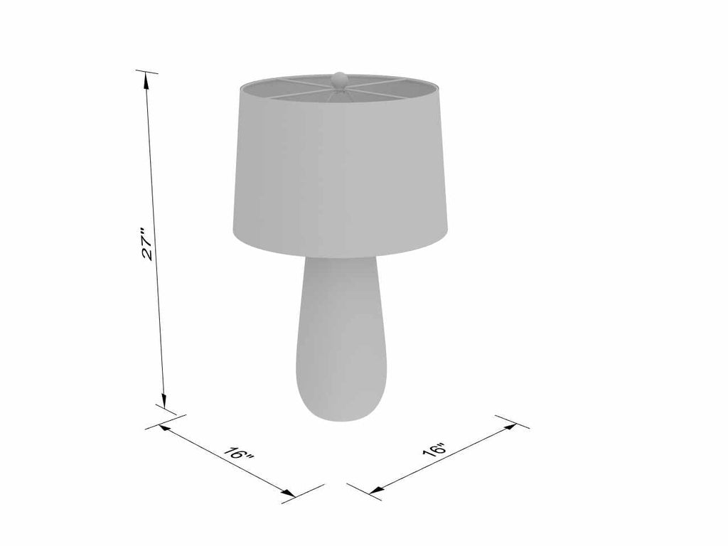 Dingras Pale Blue Jute Table Lamp - Clearance