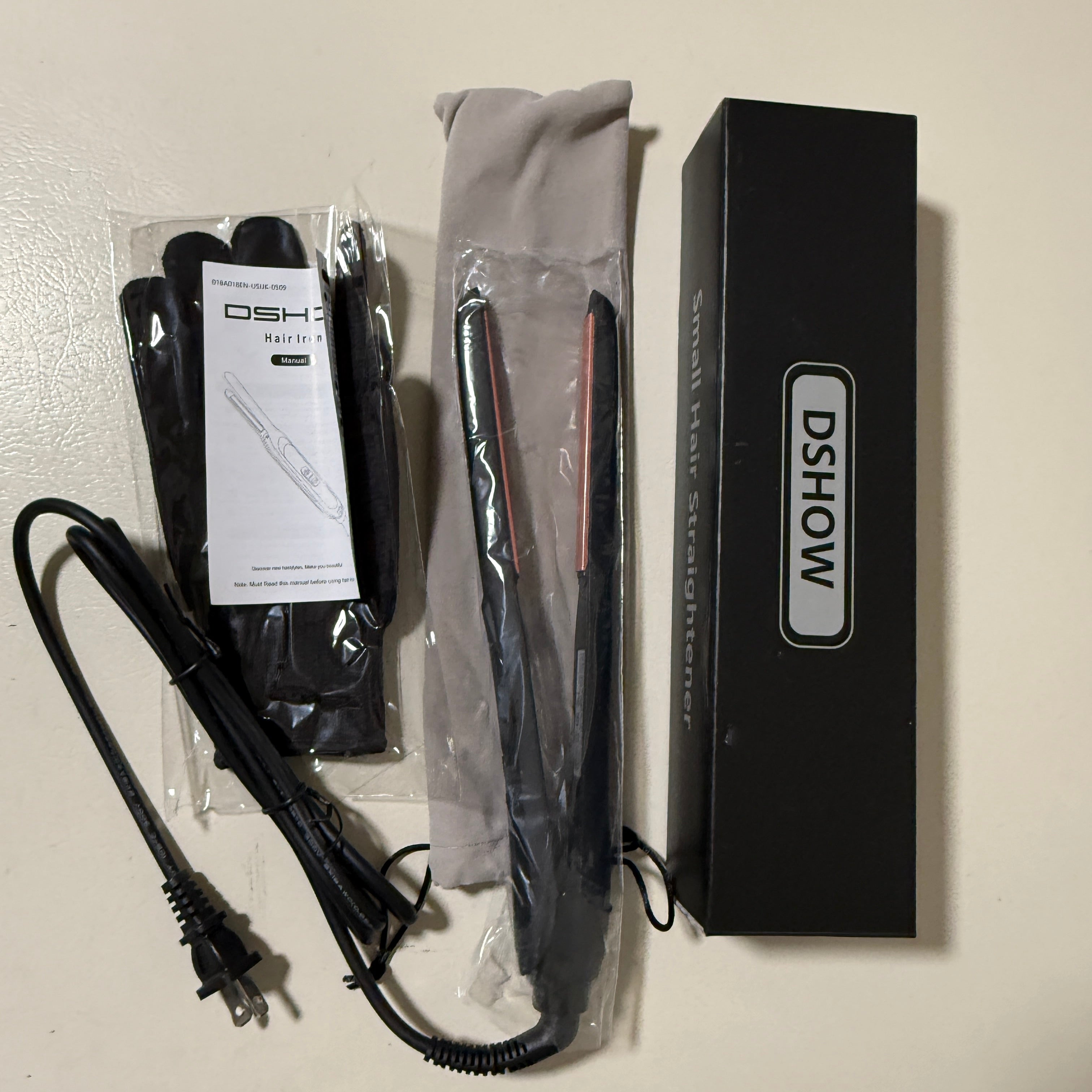 Pencil Mini 1/2" Flat Iron for Short Hair & Bangs – 250-450°F Adjustable – Dual Voltage – Open Box