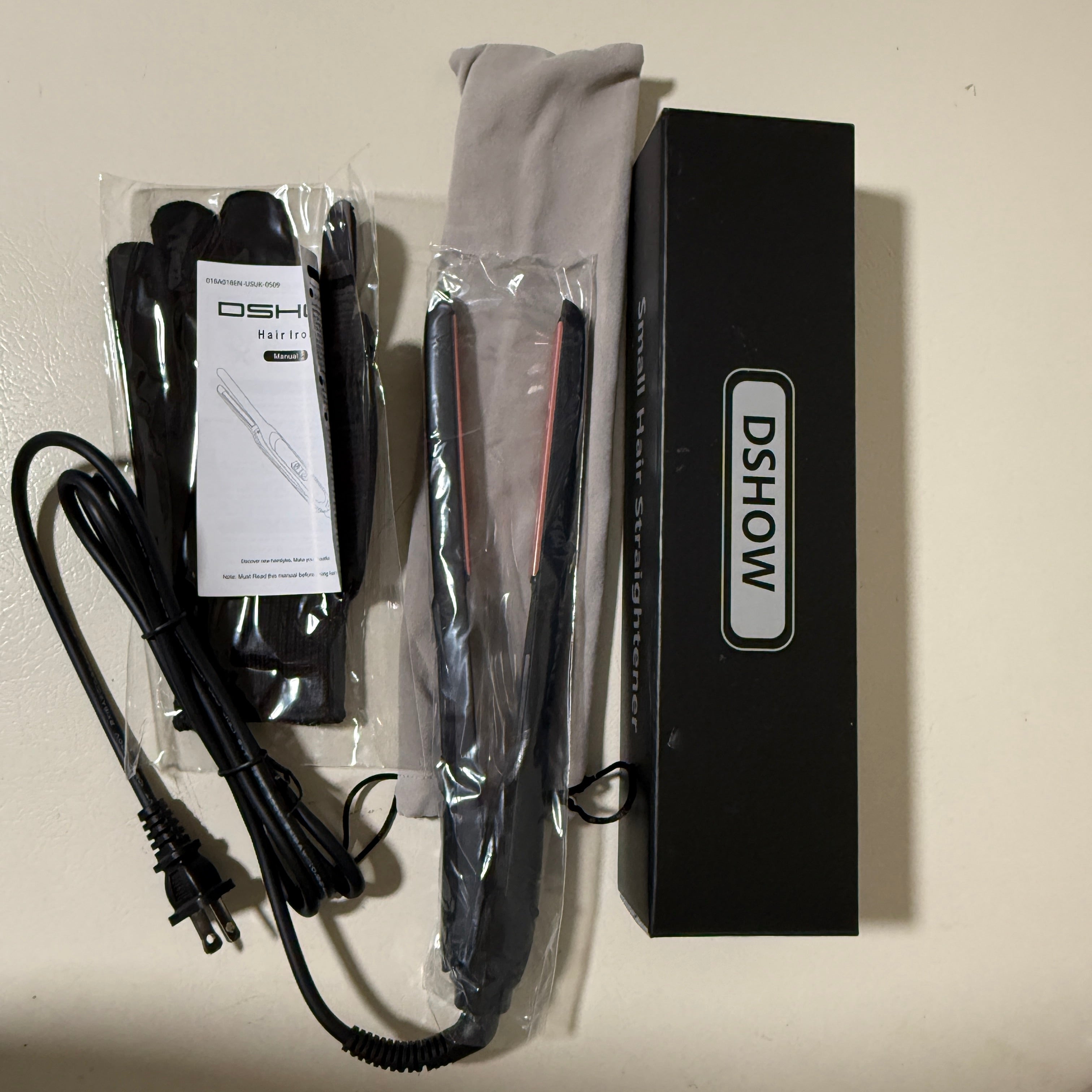 Pencil Mini 1/2" Flat Iron for Short Hair & Bangs – 250-450°F Adjustable – Dual Voltage – Open Box