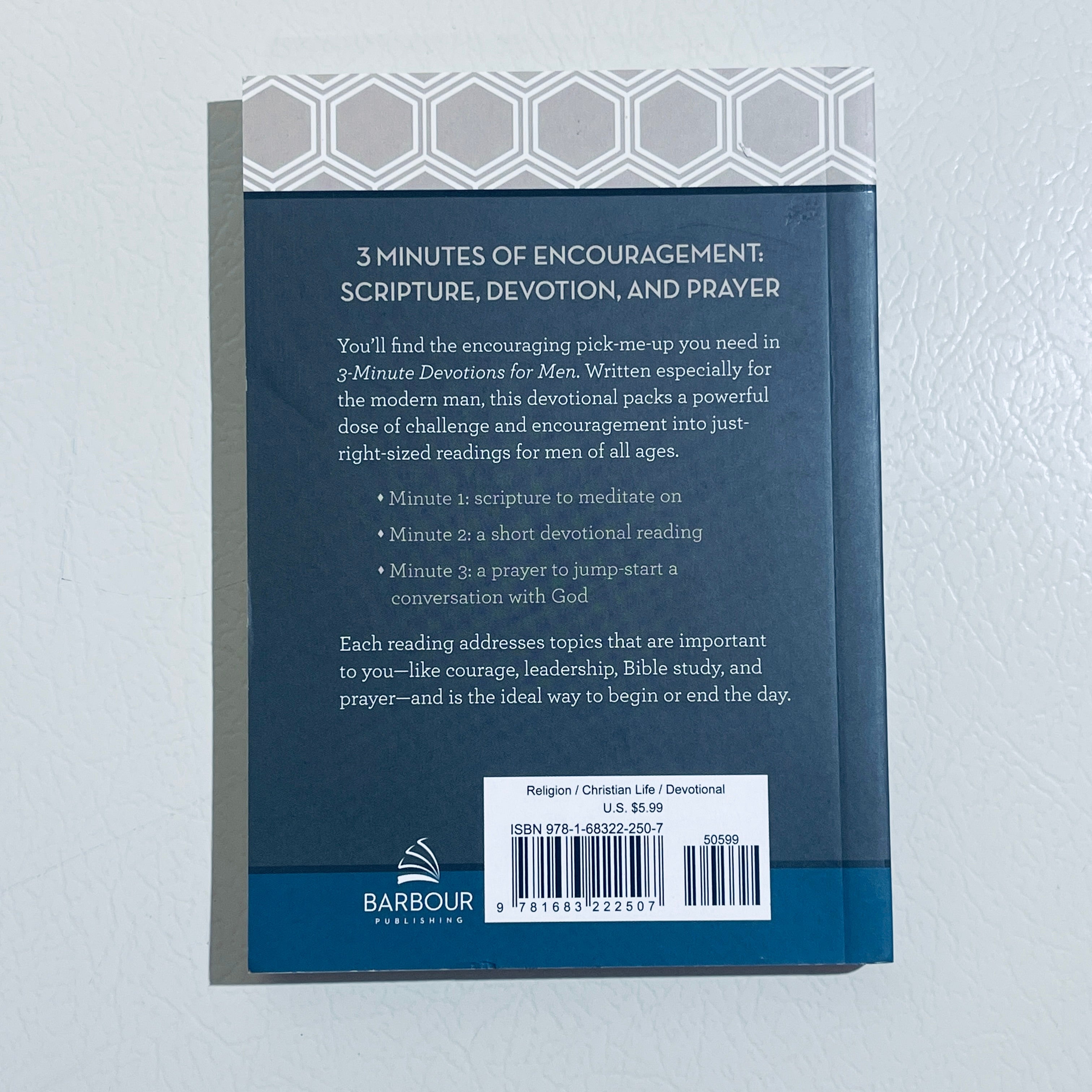 3-Minute Devotions for Men: 180 Encouraging Readings