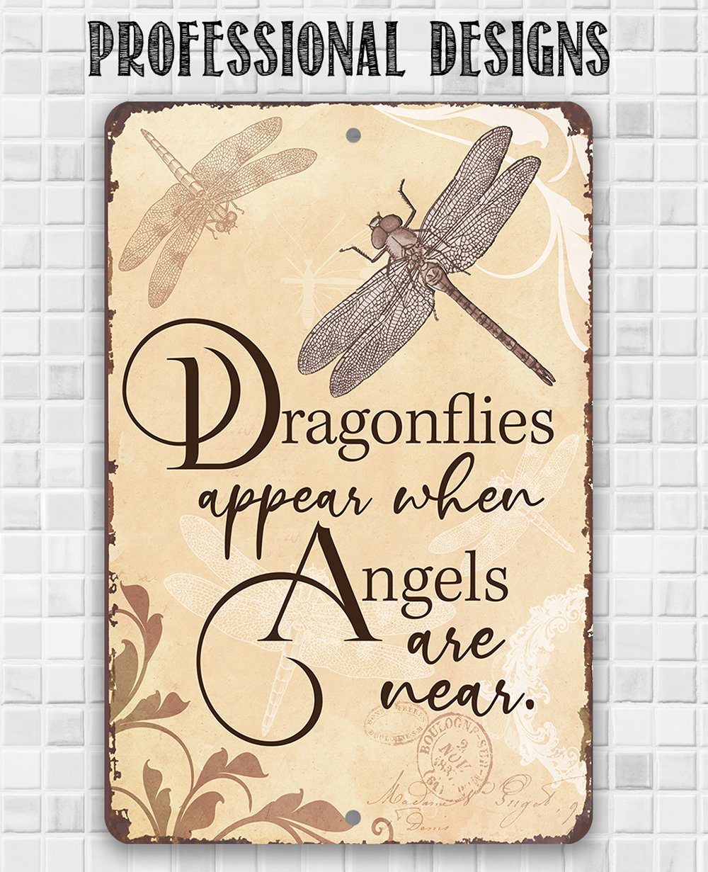 Dragonflies Appear - Metal Sign