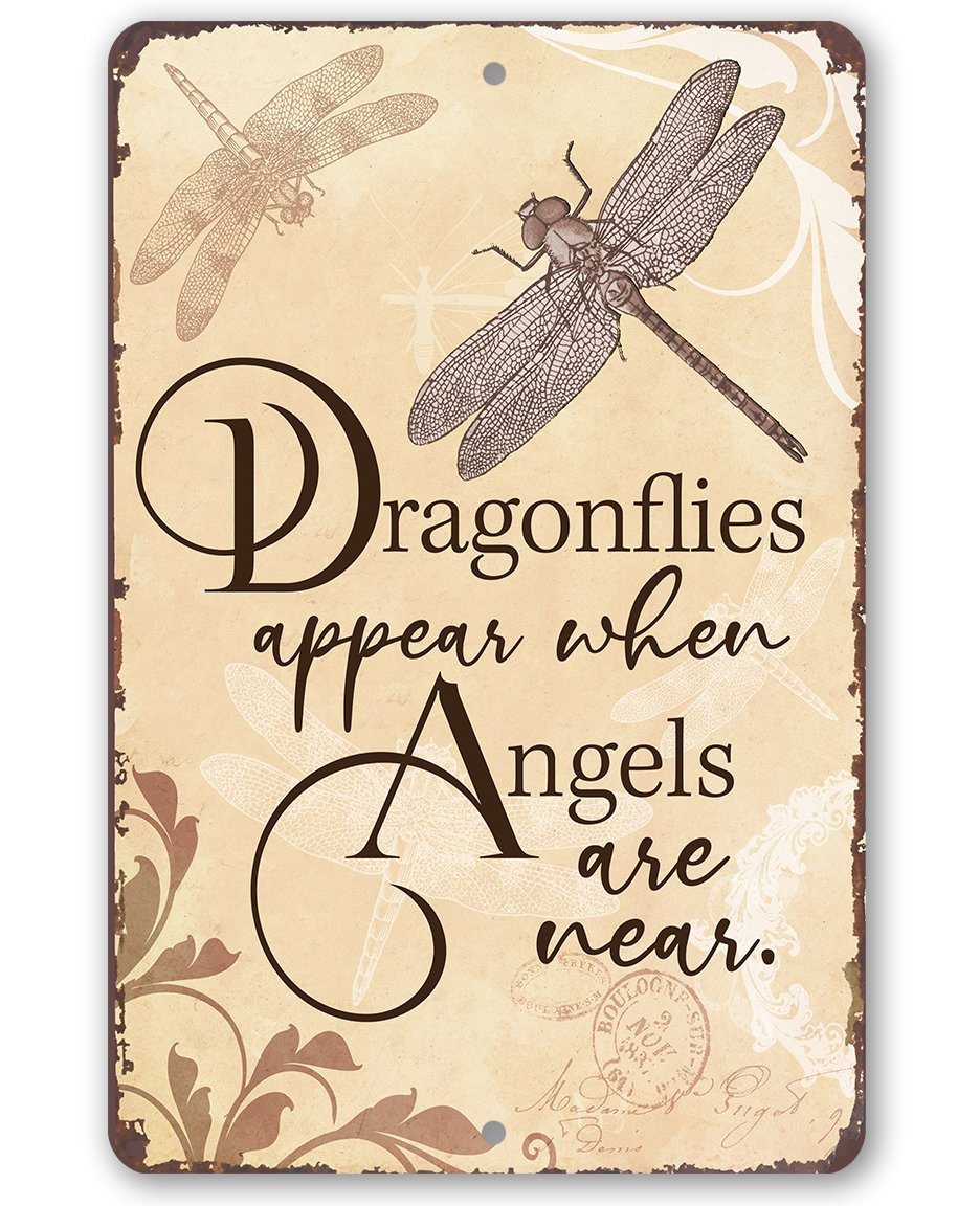 Dragonflies Appear - Metal Sign