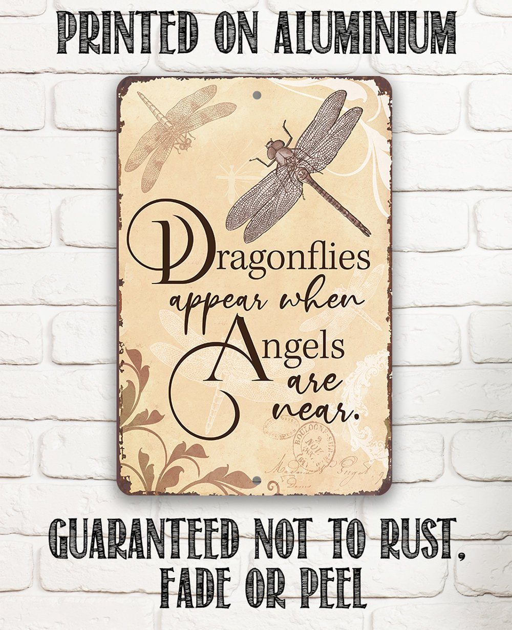 Dragonflies Appear - Metal Sign
