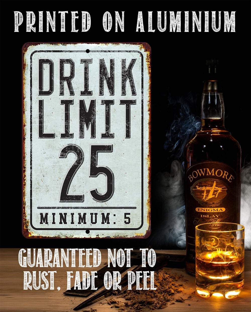 Drink Limit - Metal Sign